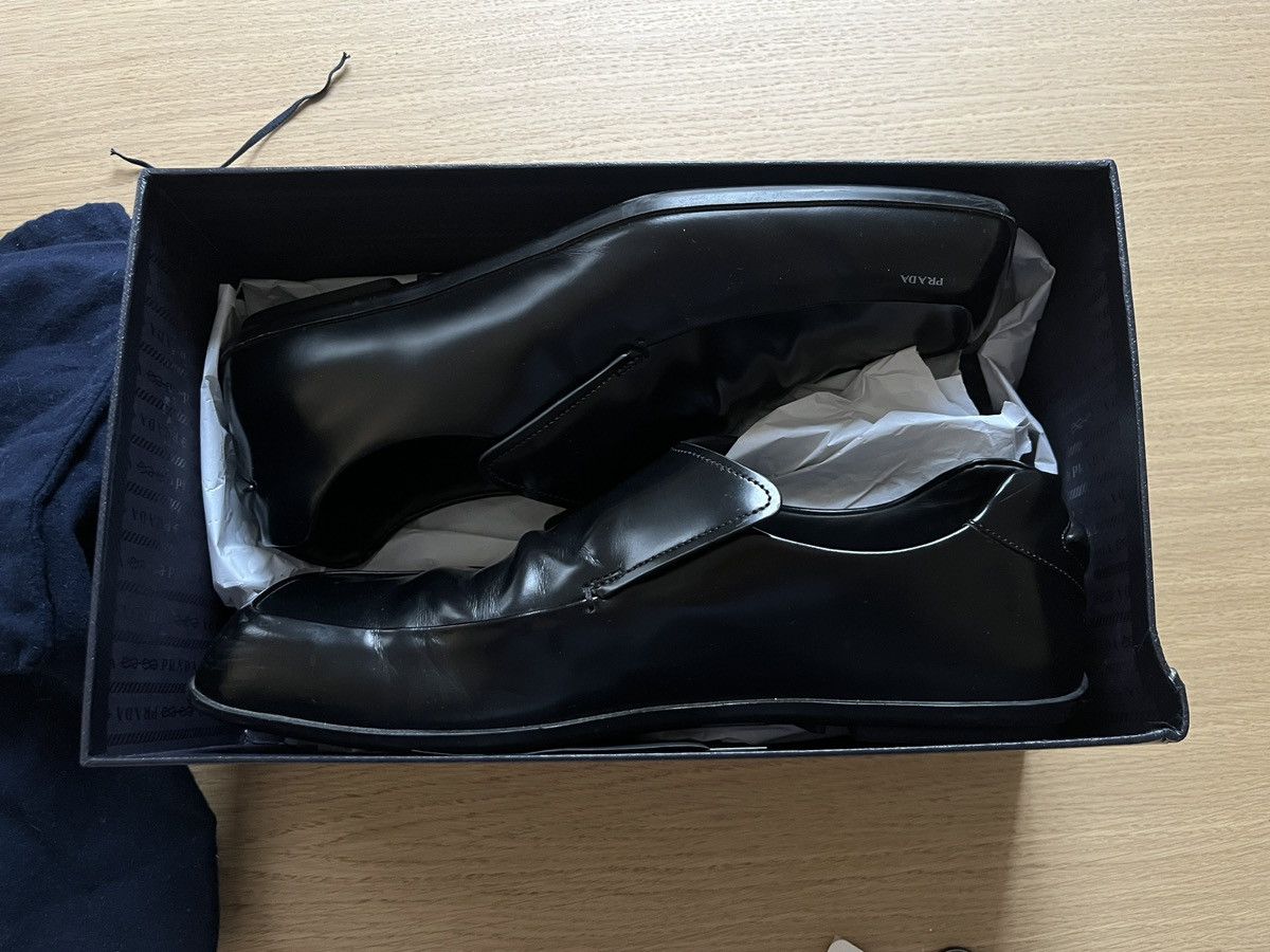 Prada Prada SS24 Razor Brushed Leather Loafers - UK10 Size US 11 / EU 44 - 4 Thumbnail