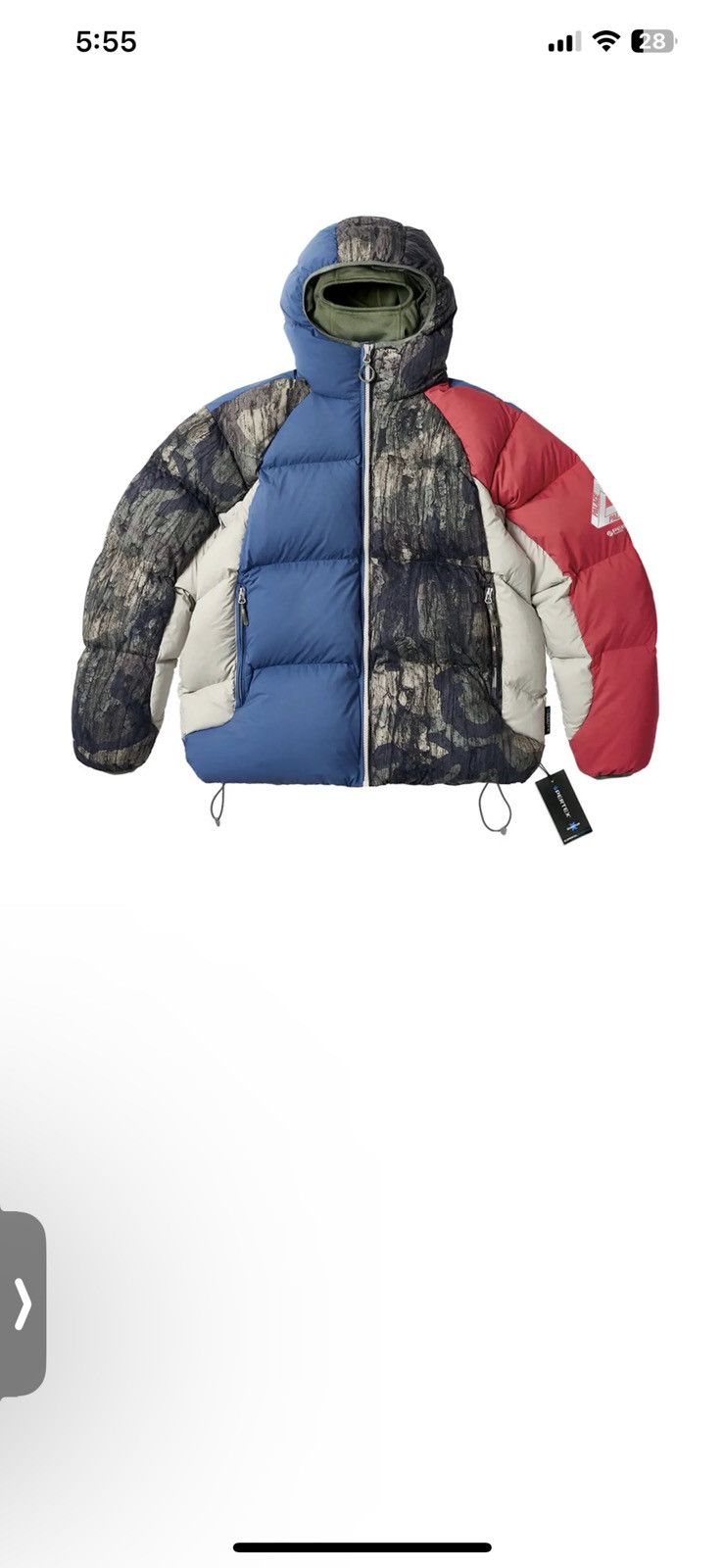 Palace Palace Pertex Frost Balaclava Puffa Black XL | Grailed