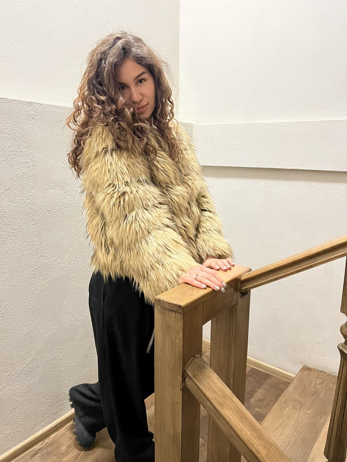 If Six Was Nine VINTAGE FAUX FUR COAT DESIGNER JACKET JAPAN STYLE CASUAL 90s Size S / US 4 / IT 40 - 6 Thumbnail