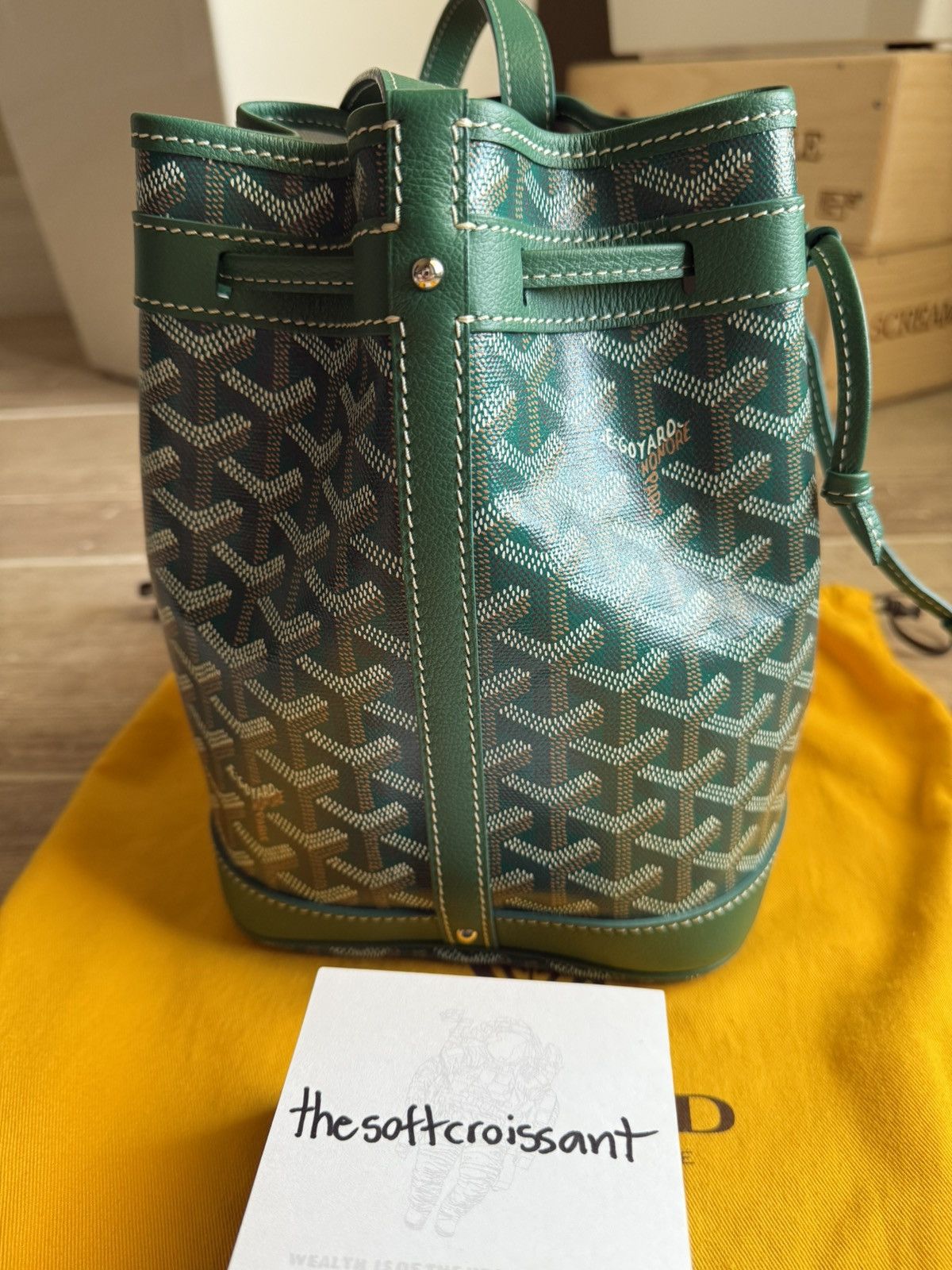 Goyard Goyard Petit Flot Bucket Bag Green Size ONE SIZE - 3 Thumbnail