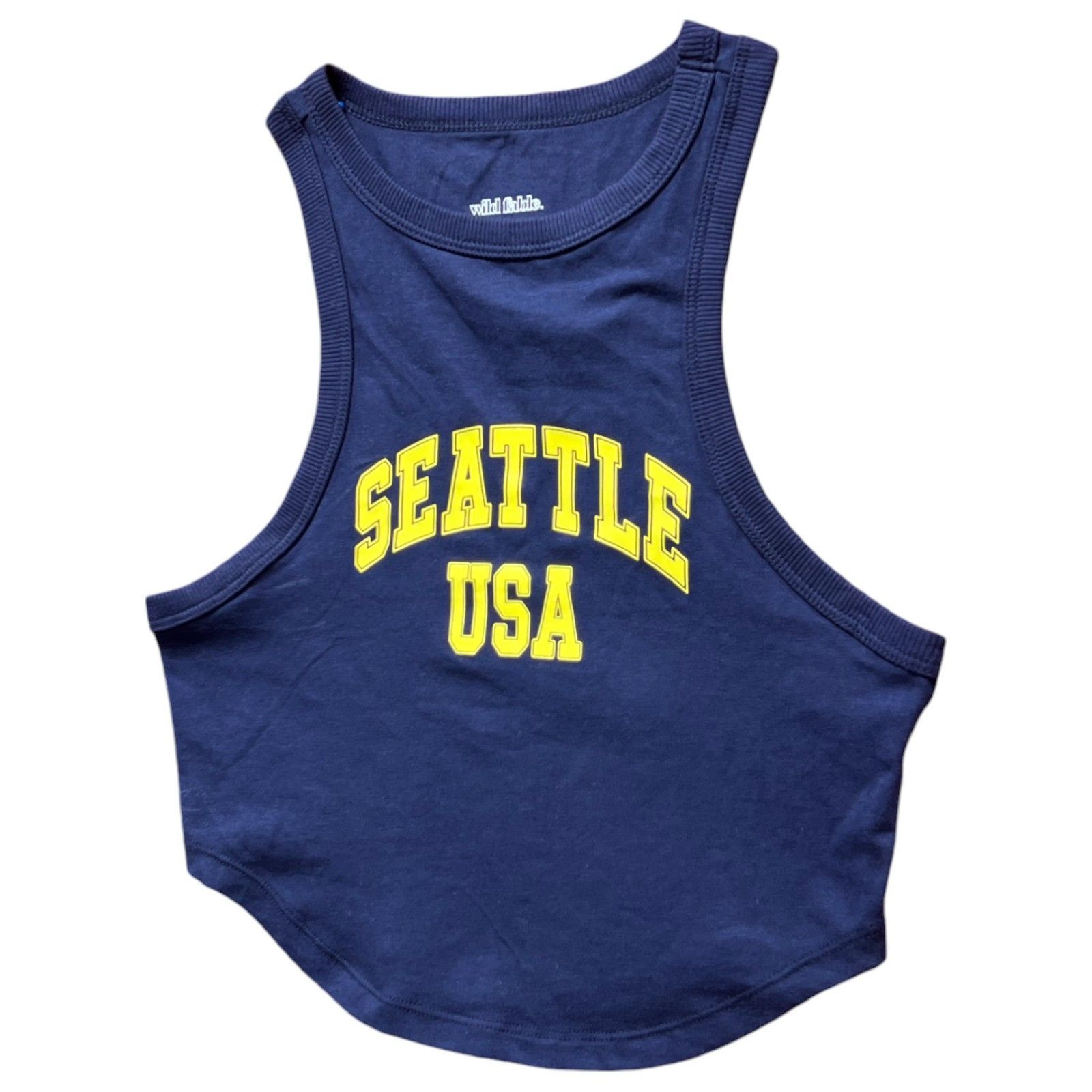 Other Wild Fable - Women's Graphic Tiny Tank - Navy Blue - Small Size S / US 4 / IT 40 - 15 Thumbnail