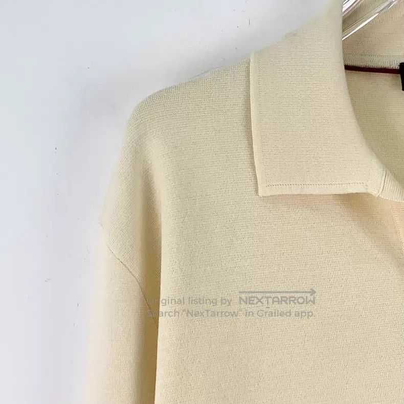Loro Piana Loro Piana 24 Model Beige Wool Collar Long Sleeve Knitted Size US XL / EU 56 / 4 - 3 Thumbnail