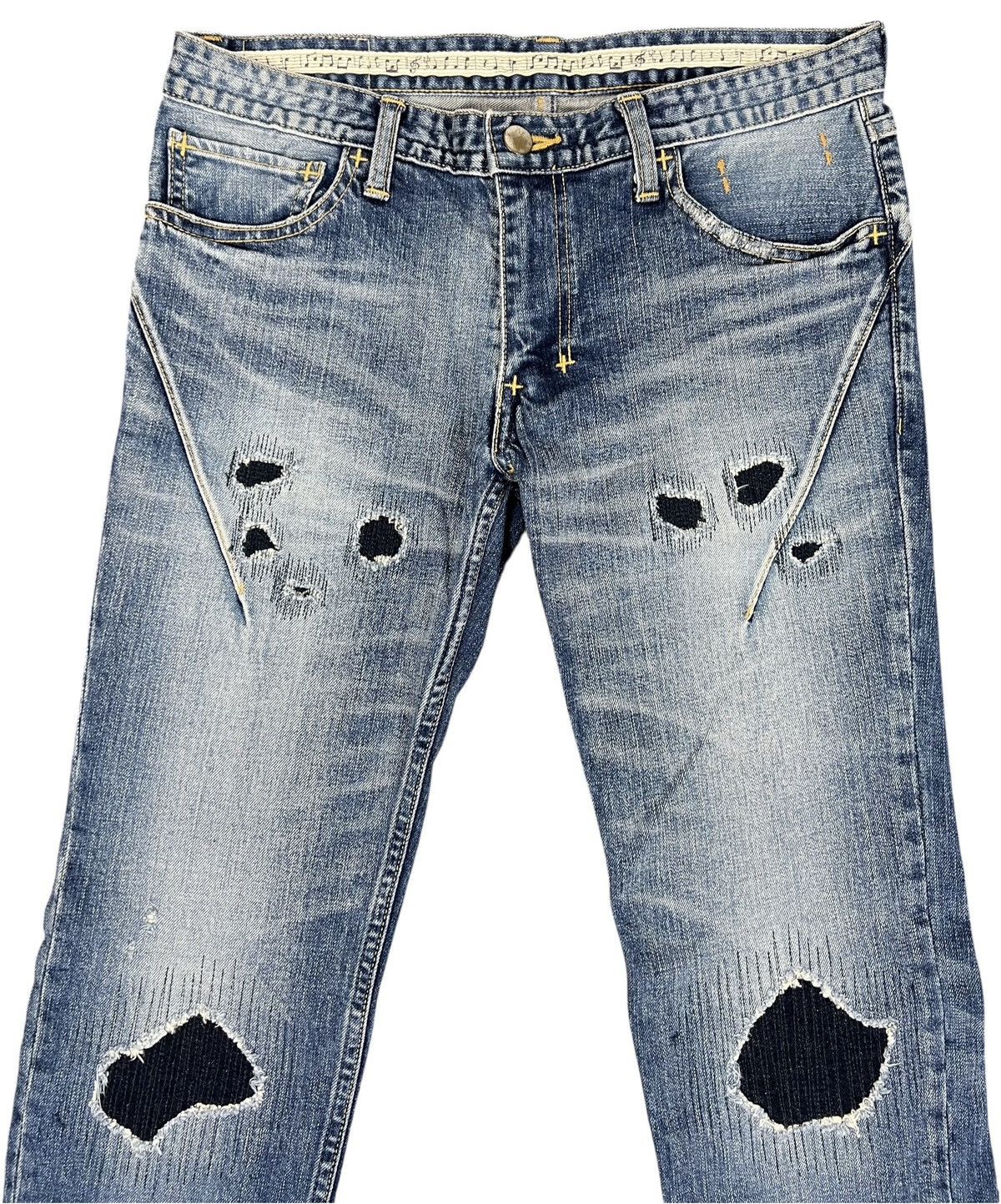 Number (N)ine Number Nine Distressed Denim Size US 30 / EU 46 - 4 Thumbnail