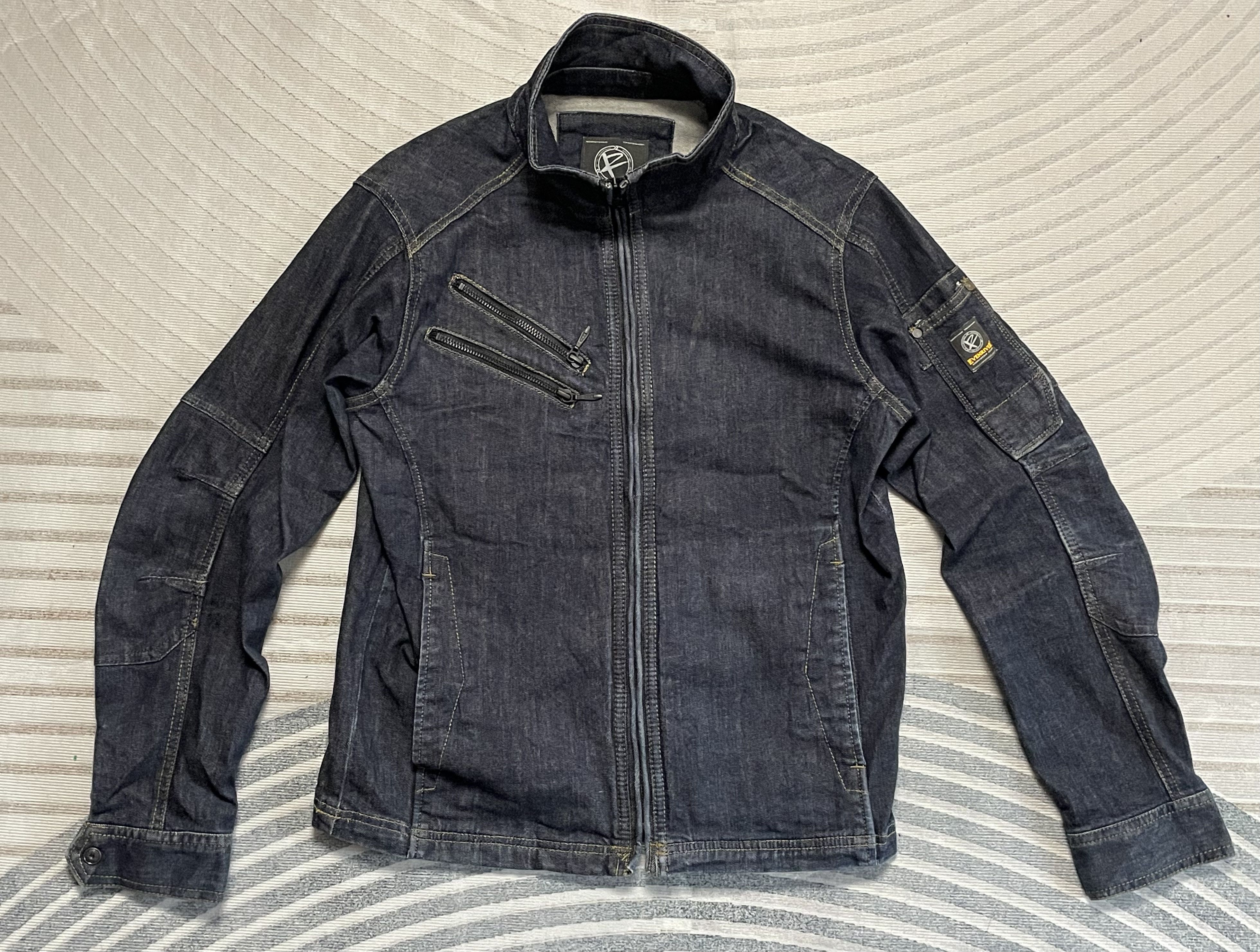 If Six Was Nine Evenriver Biker Denim Jacket Size US S / EU 44-46 / 1 - 1 Thumbnail