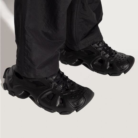 Balenciaga New Authentic Balenciaga Black Comfortable HD rubber mules Size US 10 / EU 43 - 1 Thumbnail