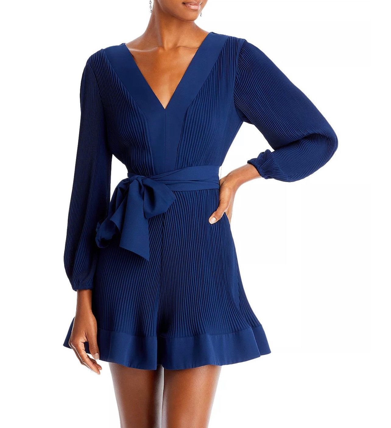 MILLY Liv Belted Pleated Dress size 4