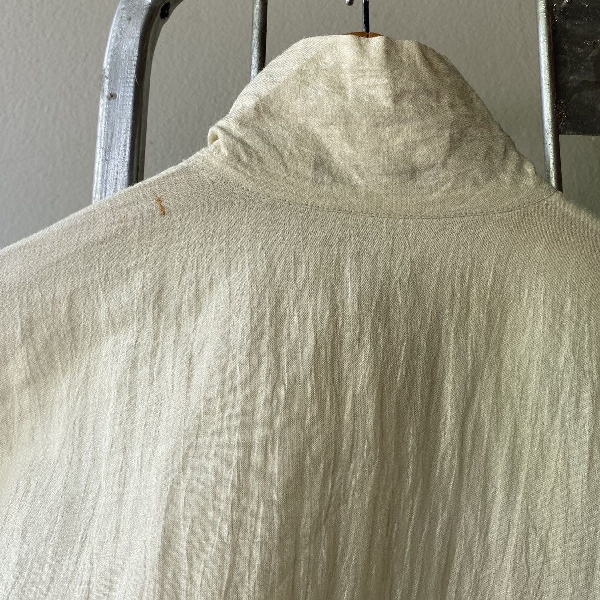 Issey Miyake ISSEY MIYAKE Permanent Ivory Long Front Shirt Size M / US 6-8 / IT 42-44 - 7 Thumbnail