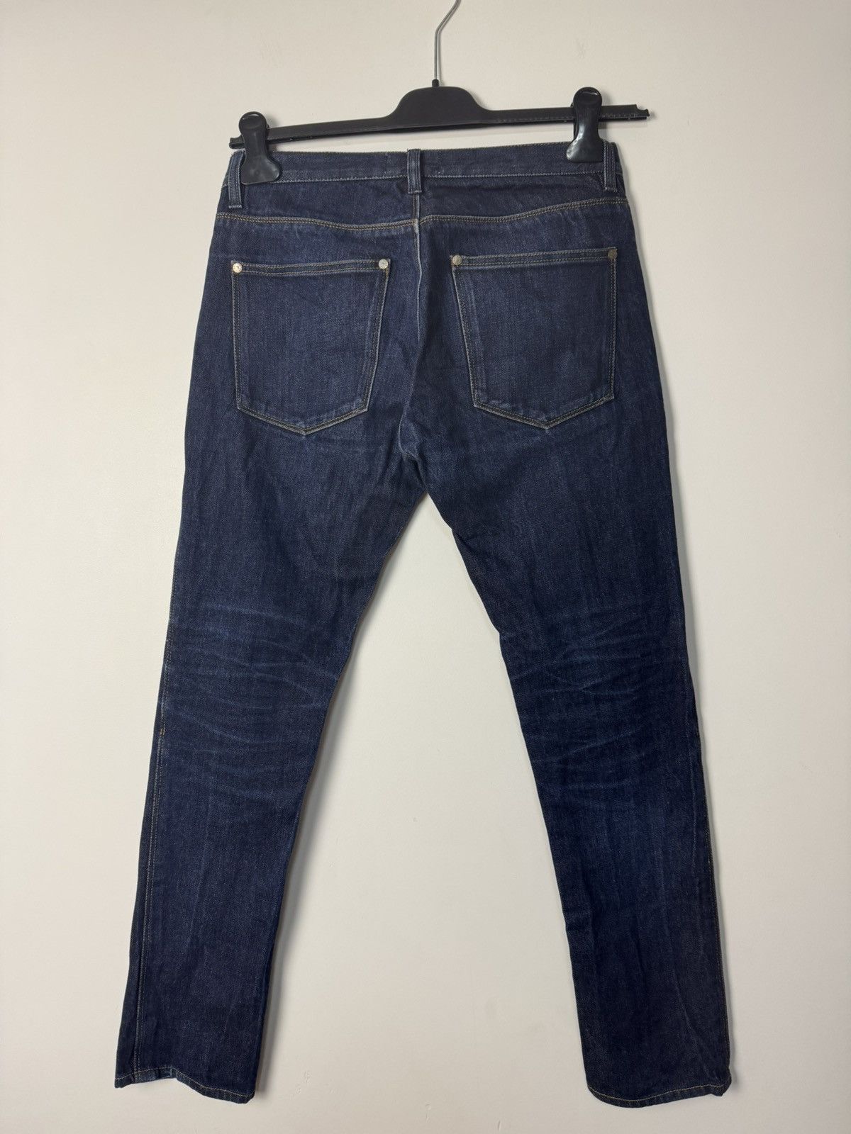 Acne Studios Acne Studios Max Raw Denim Jeans Navy Washed Vintage Style Size 30" / US 8 / IT 44 - 10 Thumbnail
