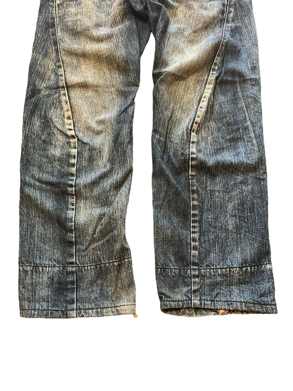 Japanese Brand SICK💥BREATHMINT NAVAJO DISTRESSED DENIM PANT Size US 32 / EU 48 - 4 Thumbnail