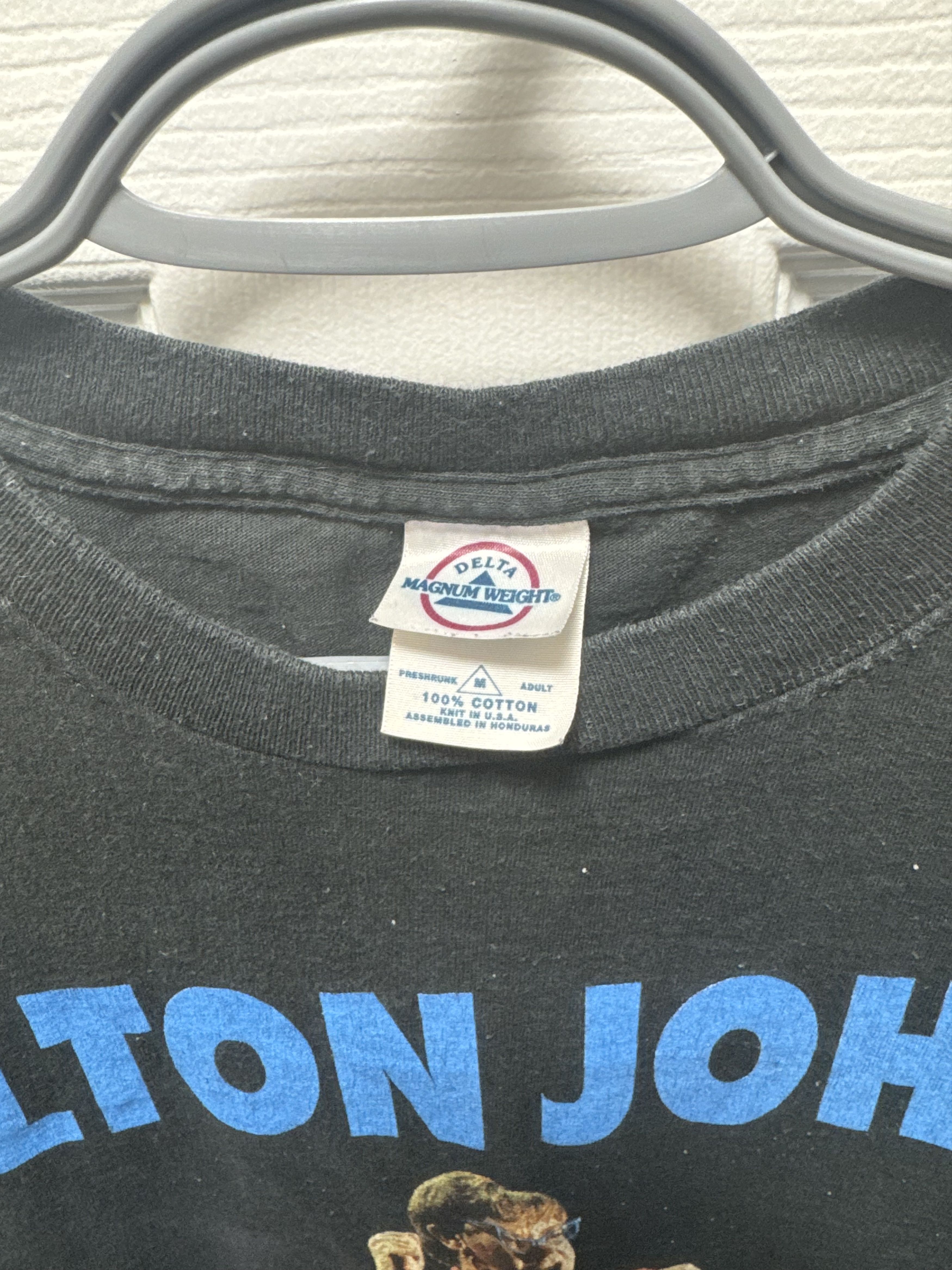 Band Tees × Delta Elton John Vintage 1997 Tour Shirt Delta Magnum Weight RARE Size US M / EU 48-50 / 2 - 6 Thumbnail