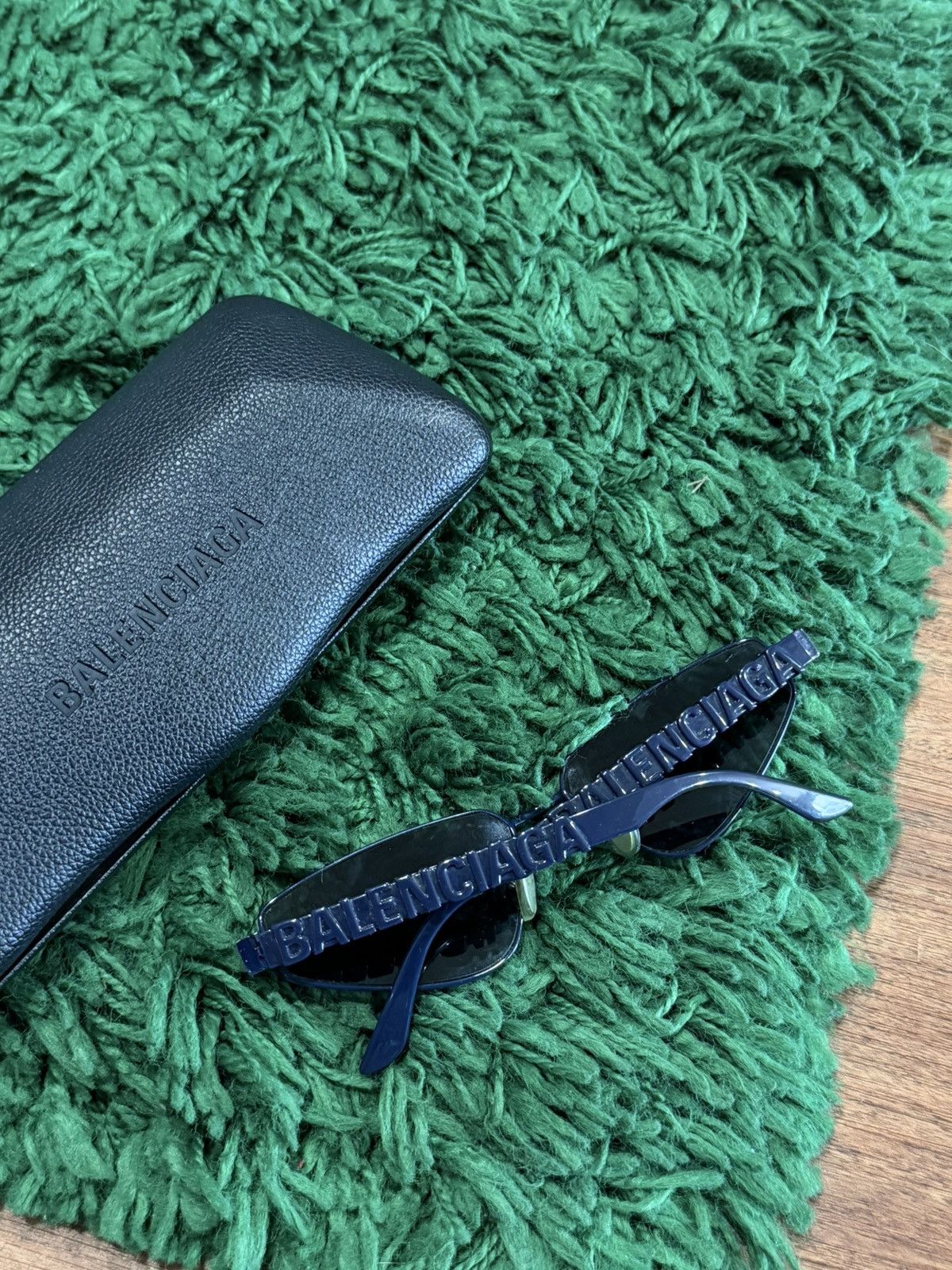 Balenciaga BALENCIAGA Logo Sunglasses - Navy - PreOwned - Size ONE SIZE - 5 Thumbnail