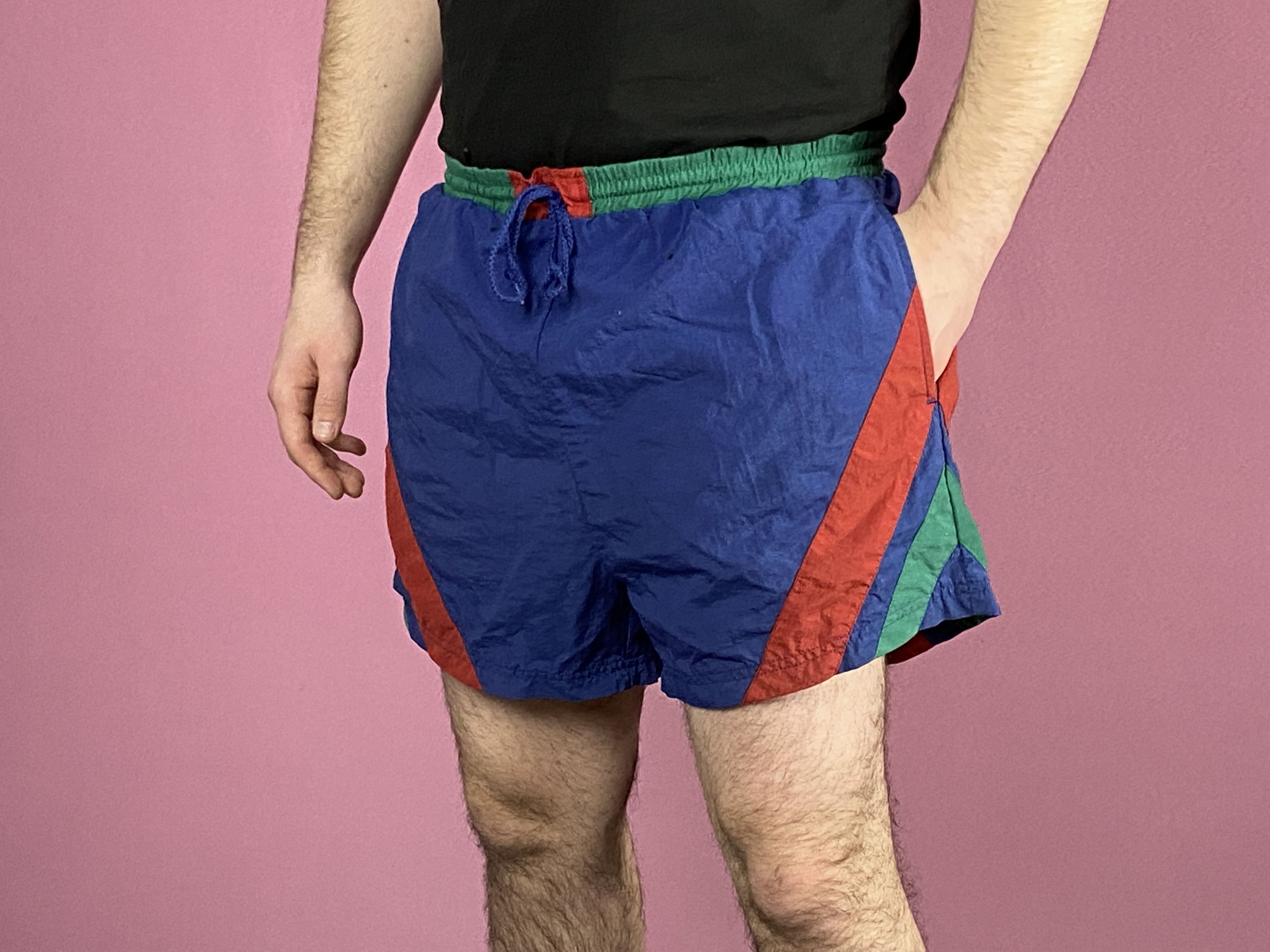Vintage 90s Vintage Men's Swim Shorts - M 33 - 35 Size US 34 / EU 50 - 1 Thumbnail