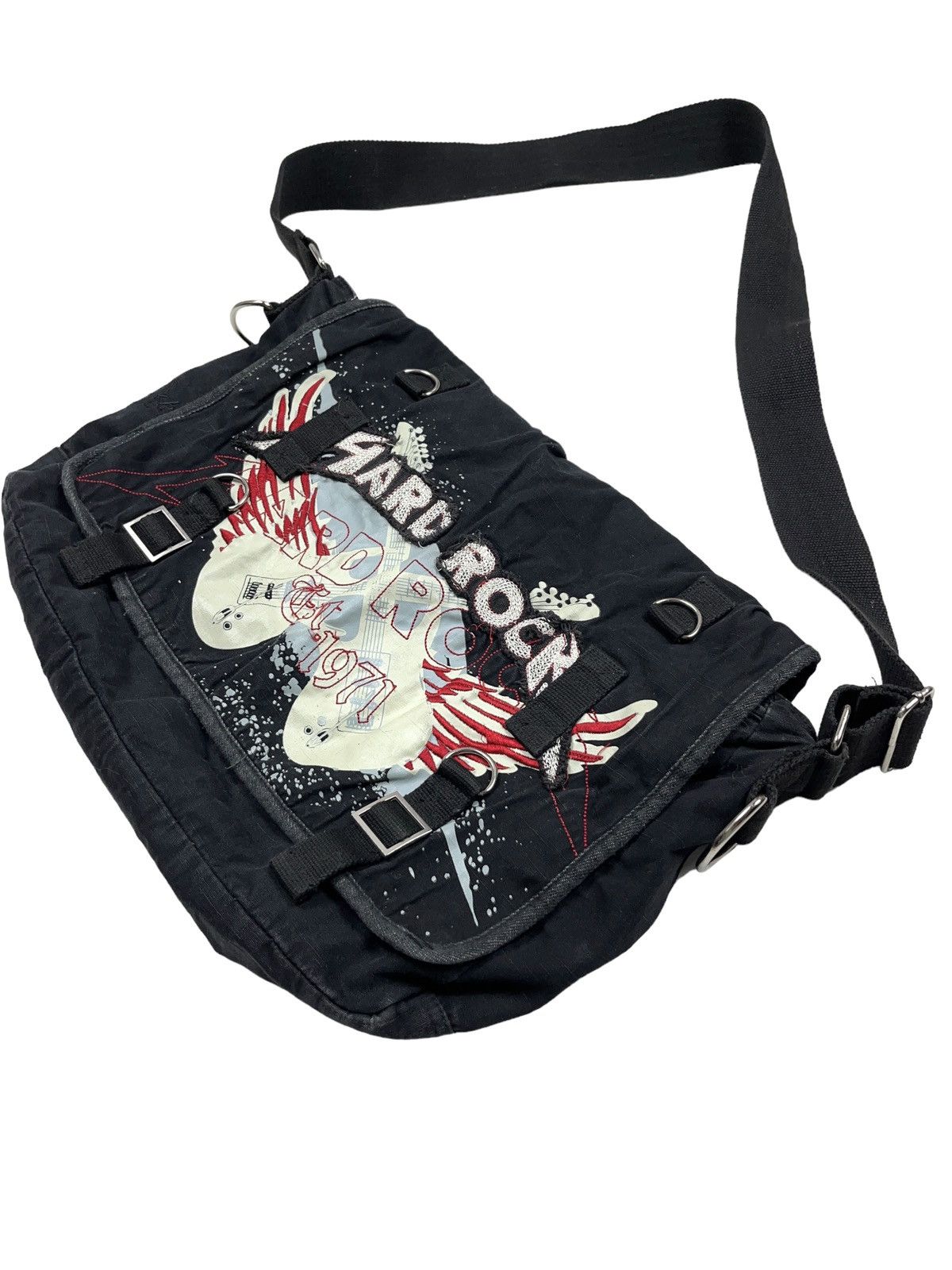 old HARD ROCK CAFE メッセンジャーバッグ　古着　y2k y2k Hard Rock Cafe Crossbody Bag Messenger
