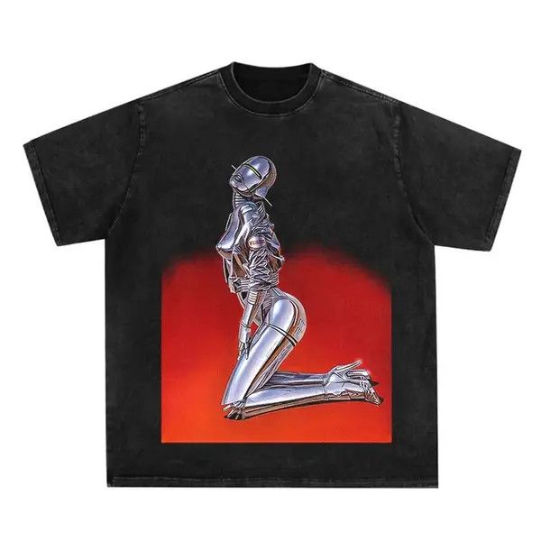 Japanese Brand Kurumiya x Mao Iron Lady Black T-Shirt Punk Gothic Size US L / EU 52-54 / 3 - 7 Thumbnail