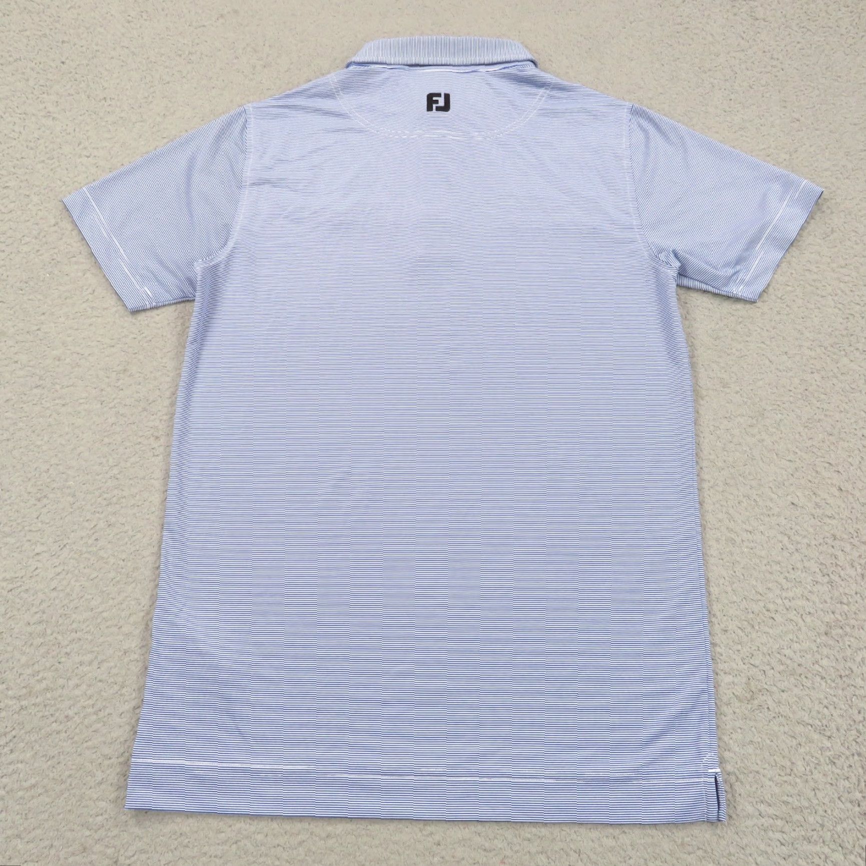 Footjoy Polo Men Small Tour Issue Golf Shirt Will Zalatoris Performance White FJ Shirt