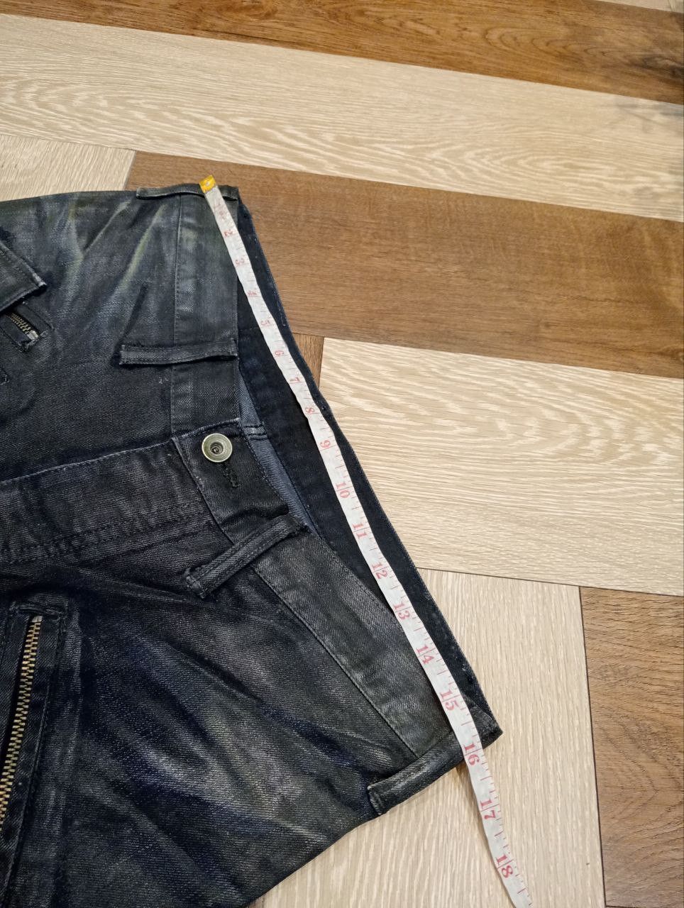 Le Grande Bleu (L.G.B.) VERY RARE L.G.B LE GRANDE BLEU MANIAC CORP WAXED DENIM JEANS Size US 30 / EU 46 - 13 Thumbnail