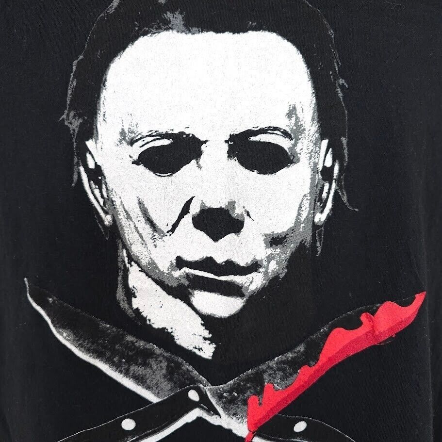 Other Halloween T Shirt Mens Size Medium Black Michael Myers Size US M / EU 48-50 / 2 - 2 Thumbnail