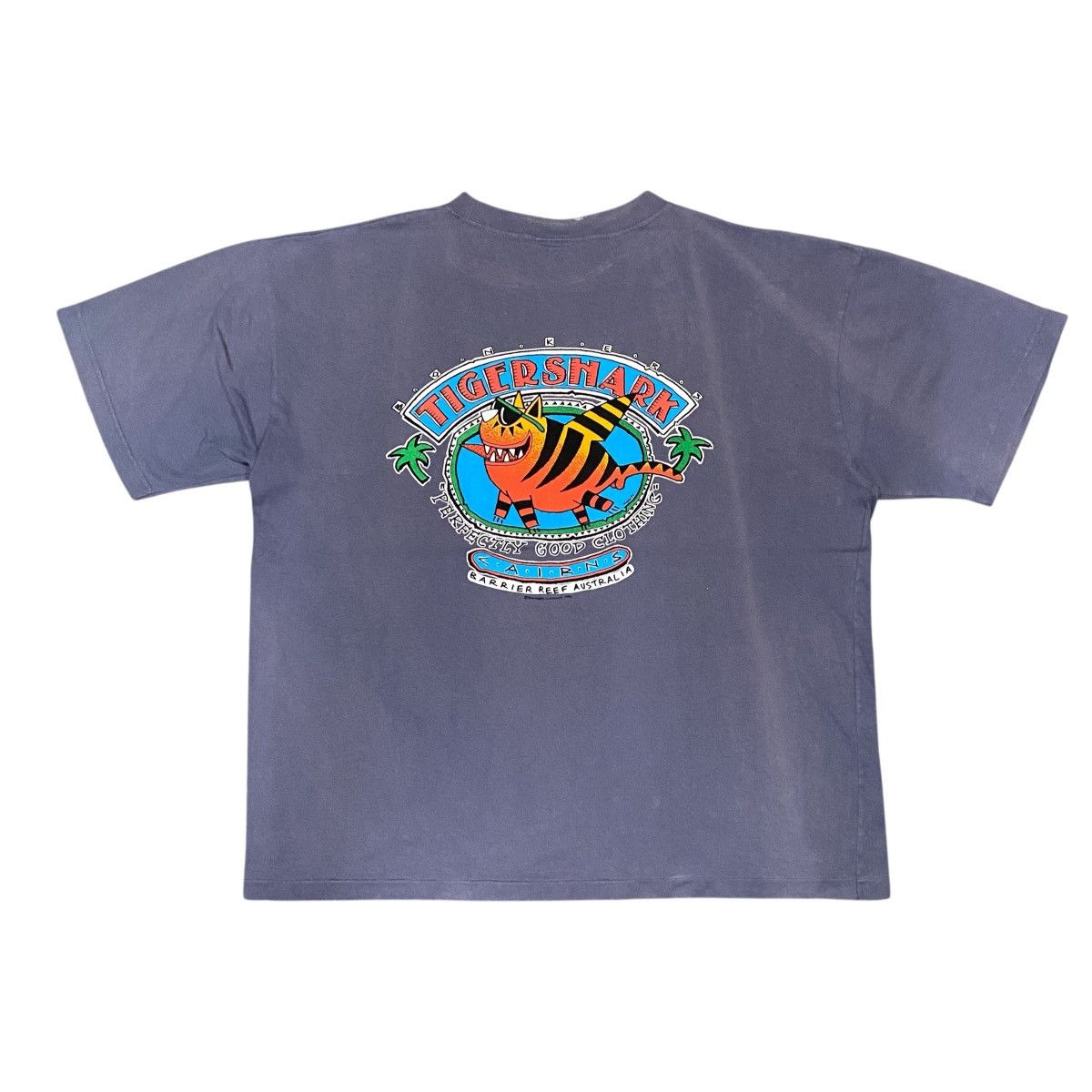 Vintage VINTAGE 1996 BONKERS TIGERSHARK SURFING T SHIRT Size US XL / EU 56 / 4 - 1 Thumbnail
