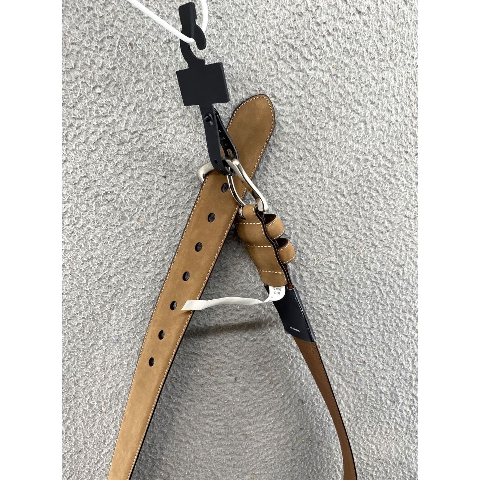 Vintage Ivy Crew Belt Men's Brown Leather Size 44 New Classic Brass Buckle Size 44 - 4 Thumbnail