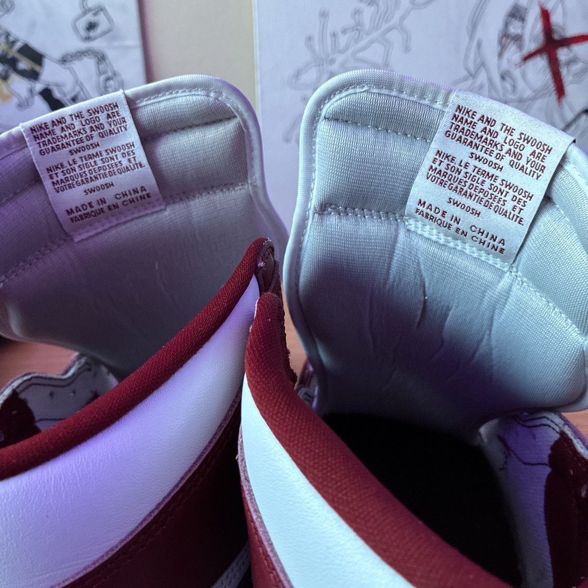 Jordan Brand Burgandy air jordan one mid Size US 10 / EU 43 - 4 Thumbnail