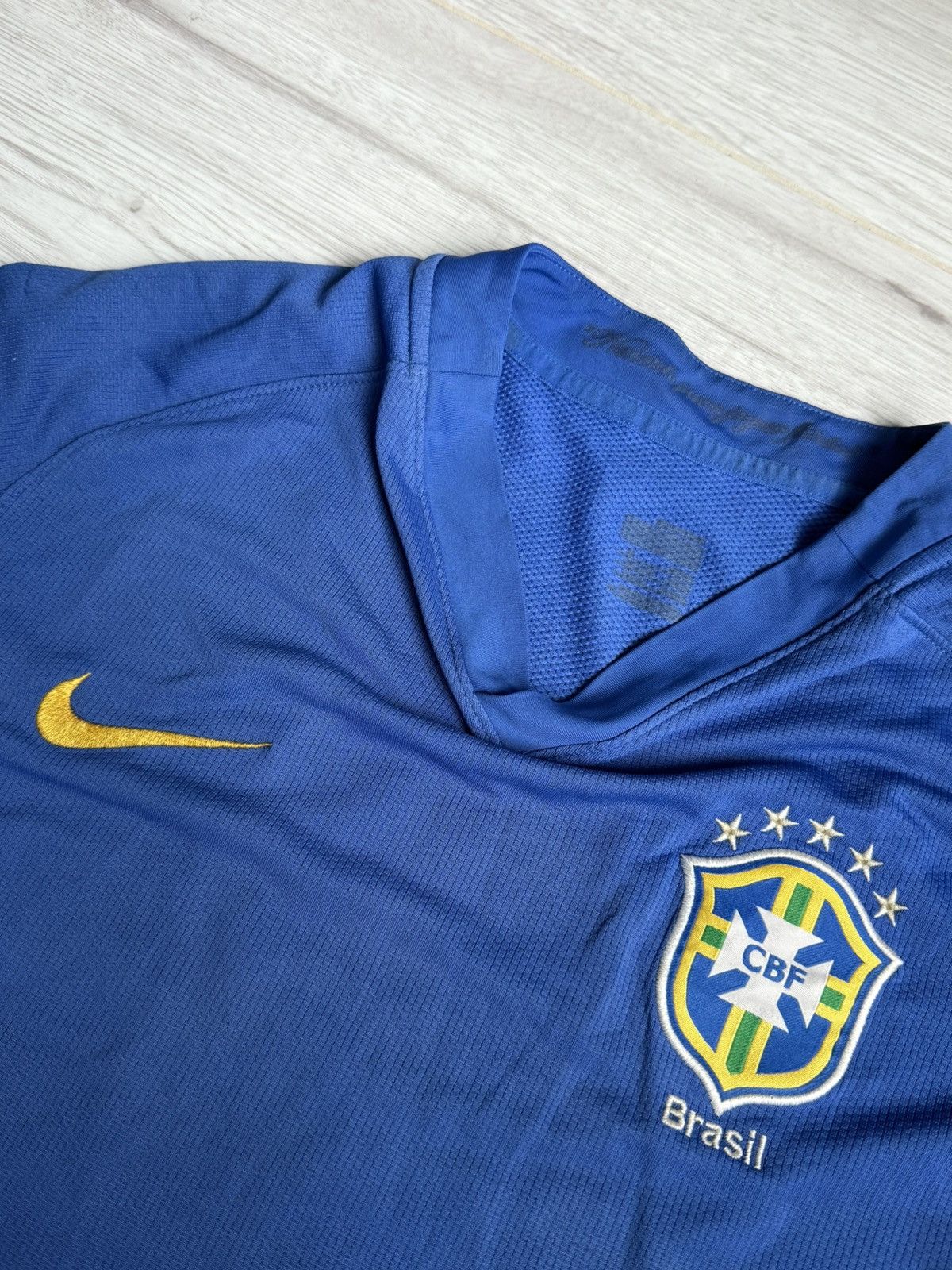 Nike × Vintage 🇧🇷 Vintage Nike Brazil Soccer Jersey 2008 shirt Size US L / EU 52-54 / 3 - 6 Thumbnail