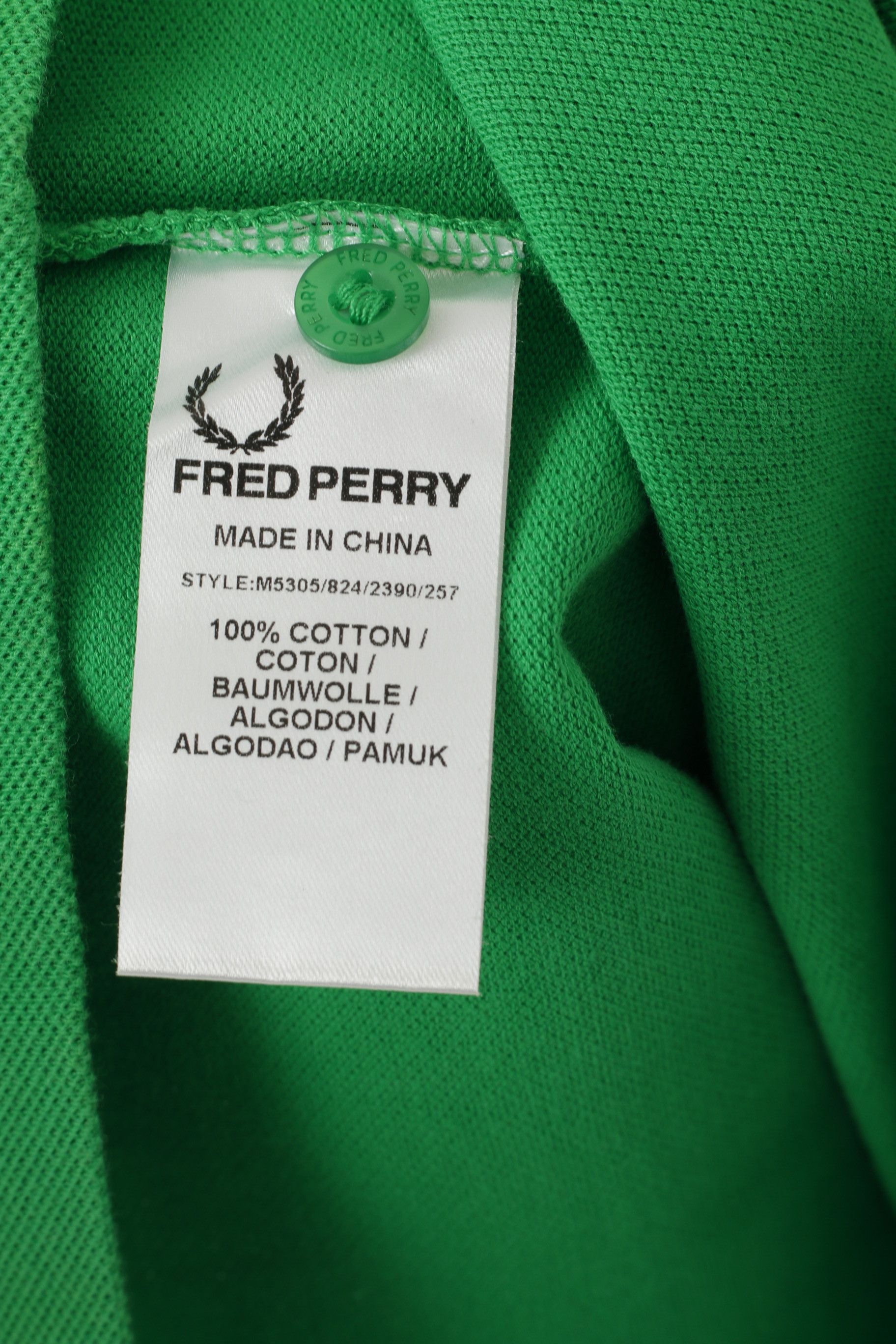 Fred Perry Fred Perry Men S Polo Shirt Green 8119 Size US S / EU 44-46 / 1 - 4 Thumbnail