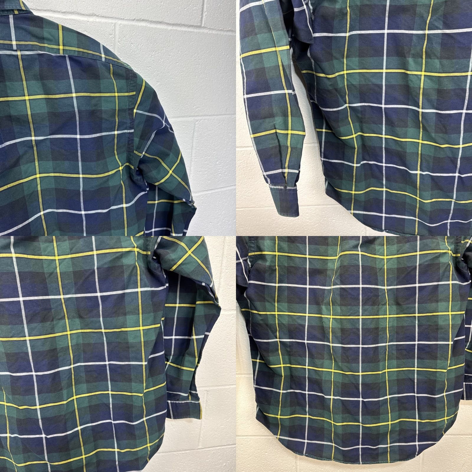 Ralph Lauren Ralph Lauren Shirt Mens Large Blue Green Plaid Button-Down Cotton Pony Logo Shirt Size US L / EU 52-54 / 3 - 10 Thumbnail