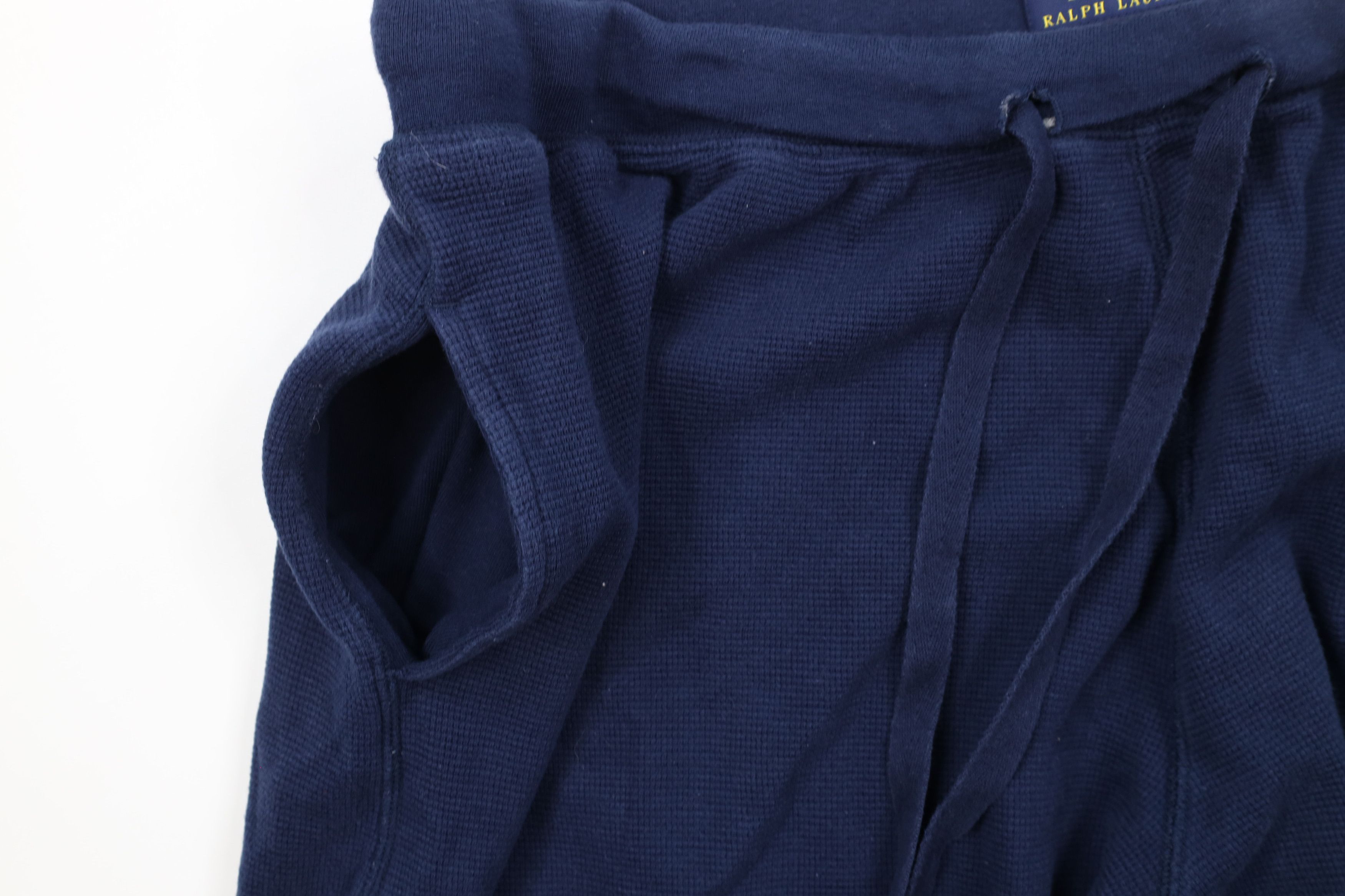 Ralph Lauren Vintage Ralph Lauren Thermal Waffle Knit Wide Leg Pants Blue Size US 38 / EU 54 - 5 Thumbnail