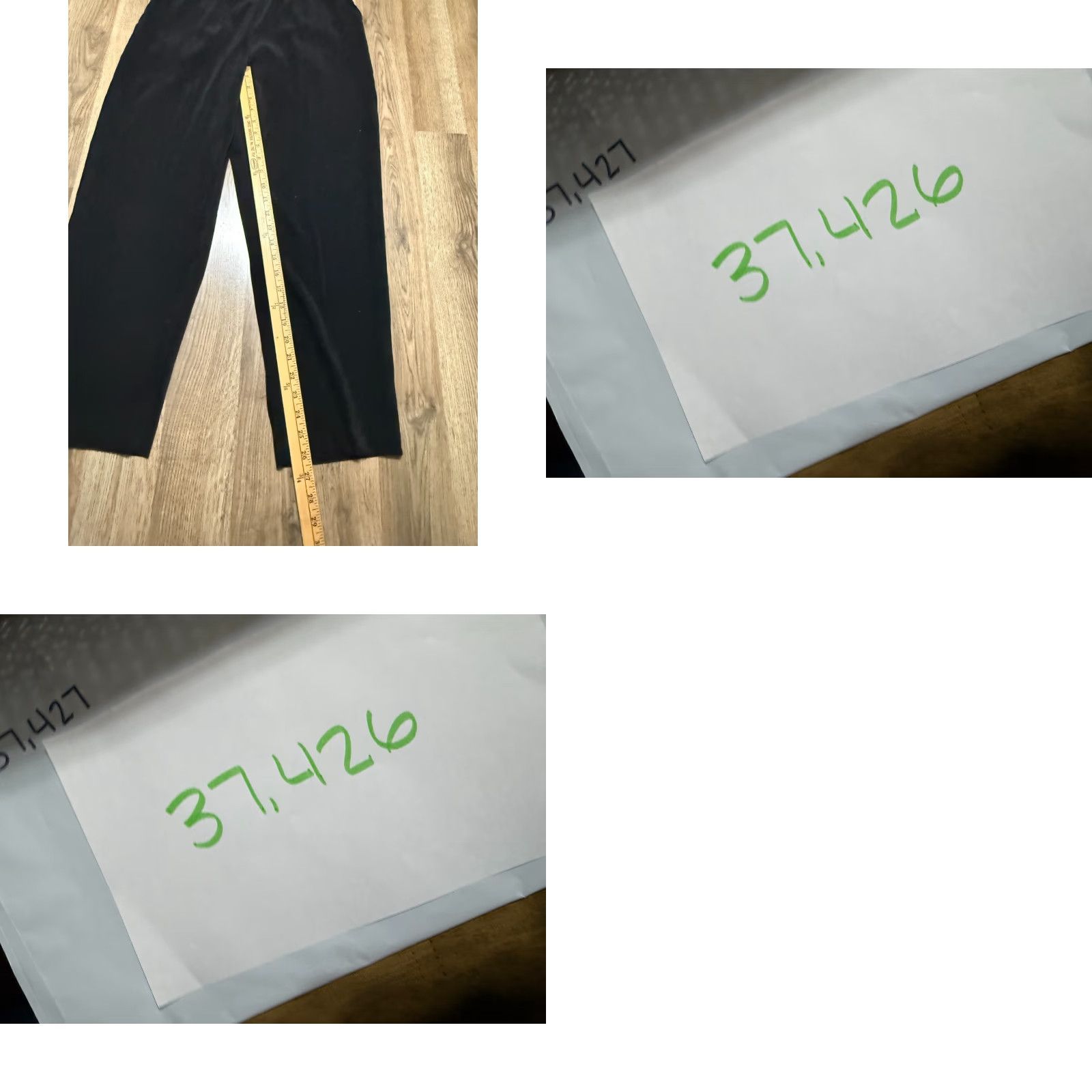 Vintage Briggs Pants, Women's Size 10 Petite Black Straight Leg Pull On Size 32" / US 10 / IT 46 - 8 Thumbnail