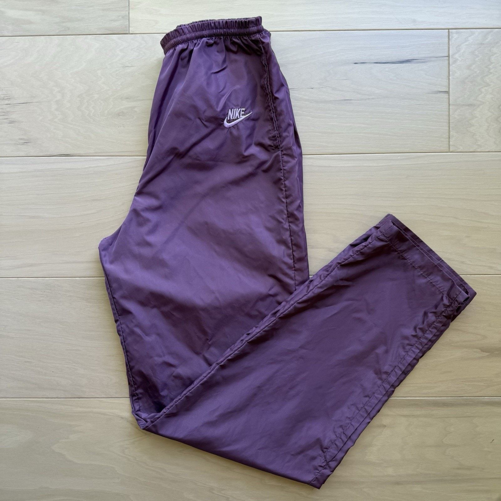Nike Vintage Nike Sweatpants Women's Medium Purple 80s Blue Size 23" - 2 Thumbnail