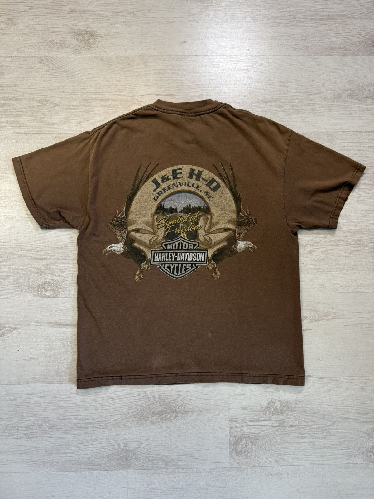 Harley Davidson 2006 Harley Davidson Wanted Poster Greenville NC Cropped Tee Size US L / EU 52-54 / 3 - 2 Thumbnail
