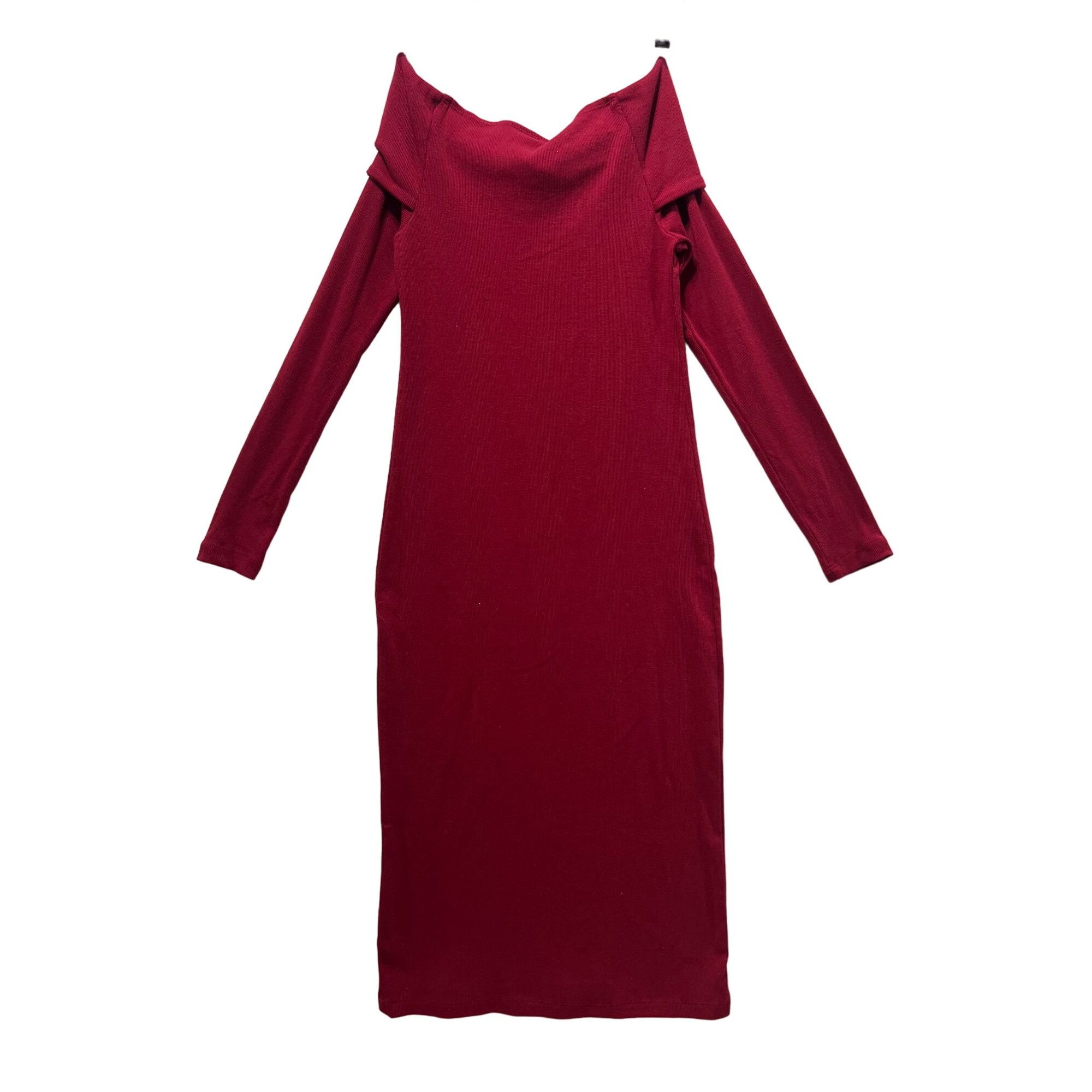 Other Universal Thread - Women's Long Sleeve Midi Bodycon - Red - Size S / US 4 / IT 40 - 4 Thumbnail