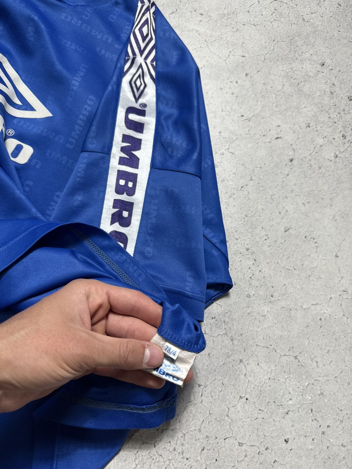 Umbro Umbro Vintage 90’s Soccer Jersey Big Logo Monogram Football Size US XL / EU 56 / 4 - 8 Thumbnail