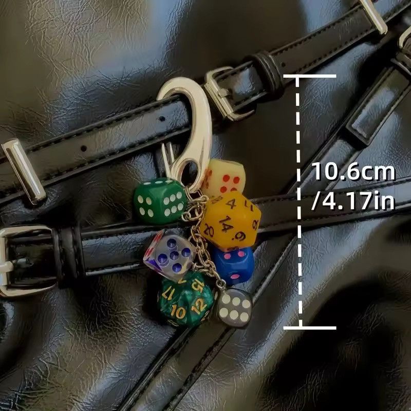 Other Streetwear Dice Key Chain Carabiner Bag Jeans Decoration Size ONE SIZE - 3 Thumbnail