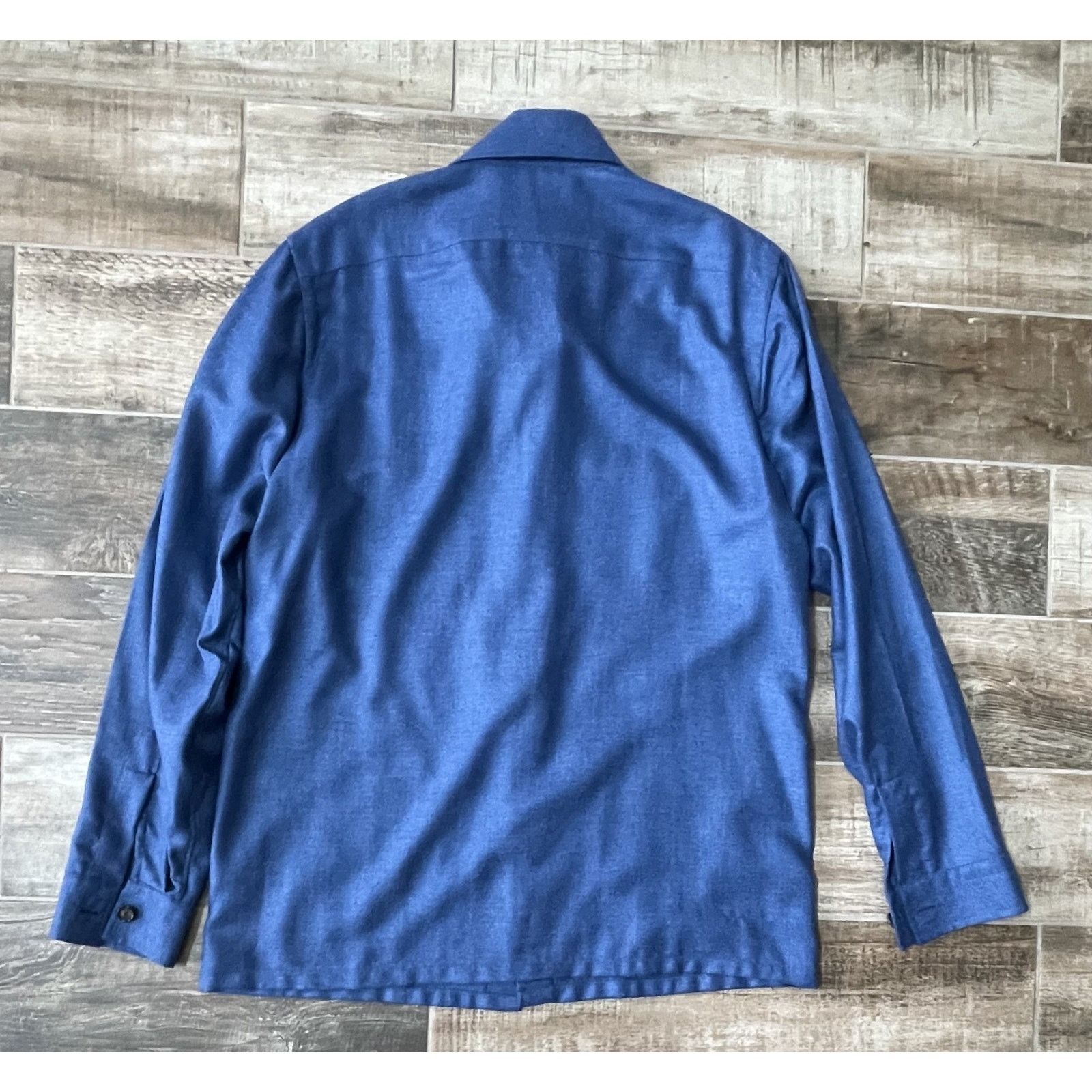 Cesare Attolini $6,000 NWT Cesare Attolini Blue Cashmere Shirt Jacket XL Size US XL / EU 56 / 4 - 6 Thumbnail