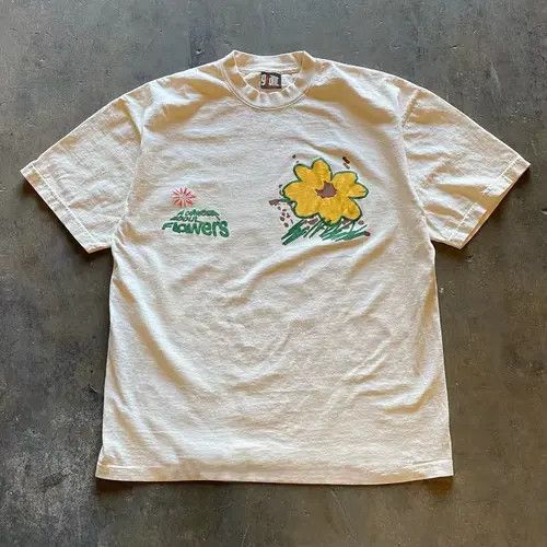 Japanese Brand × Vintage White casual washed retro sunflower print t-shirt Size US M / EU 48-50 / 2 - 3 Thumbnail