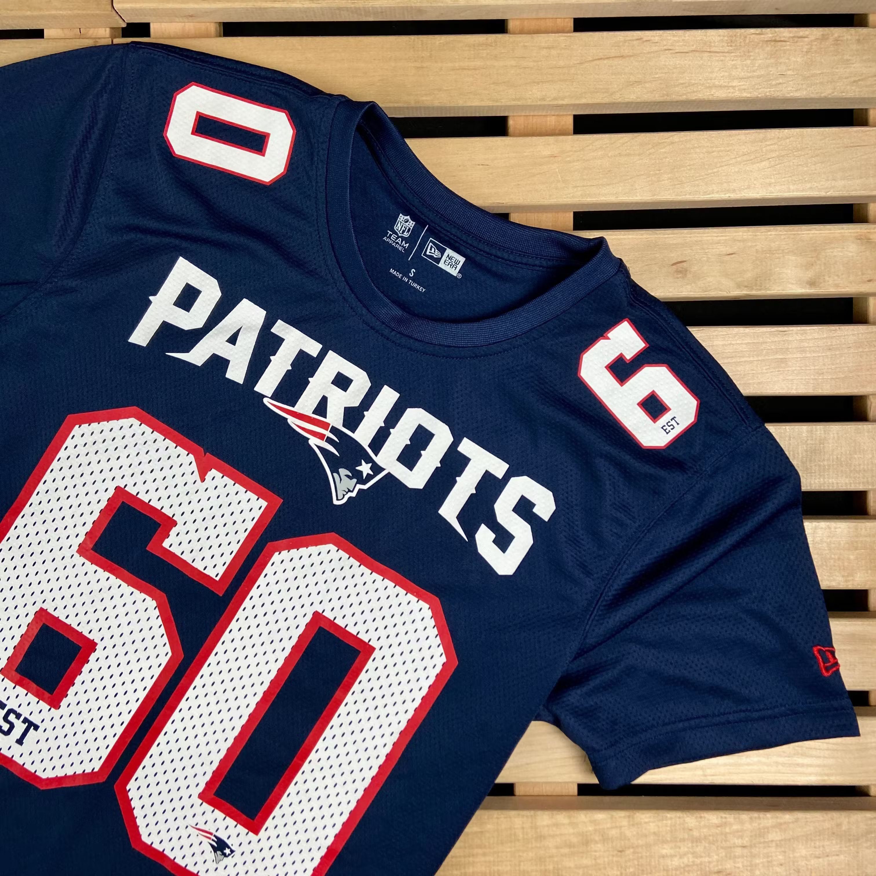 NFL × New Era Mens Jersey NFL New Era Patriots 60 Size S Size US S / EU 44-46 / 1 - 2 Thumbnail