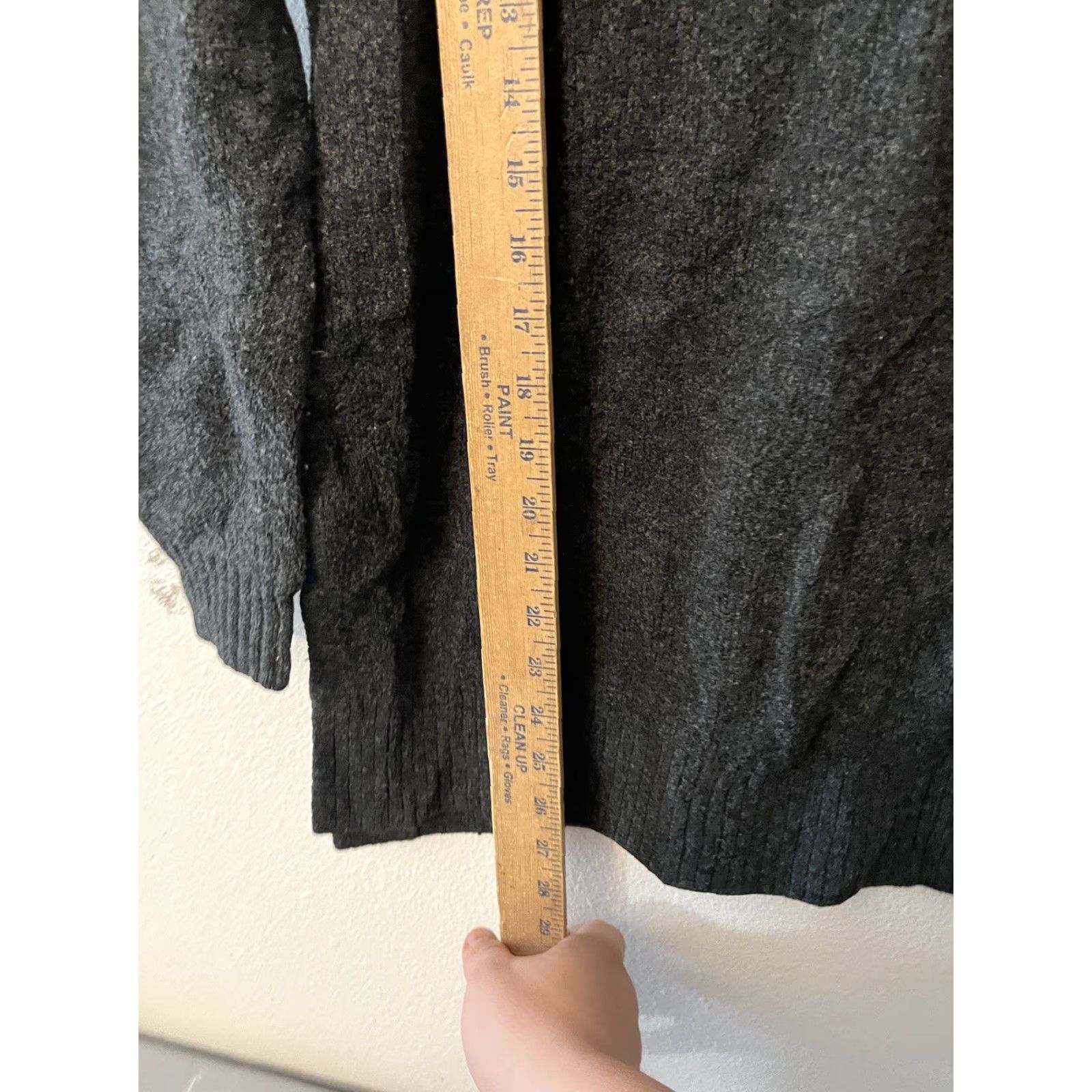 H&M H&M Womens Pullover Sweater Gray Long Sleeve Crew Neck XS Acrylic Blend Solid Knit Size XS / US 0-2 / IT 36-38 - 4 Thumbnail