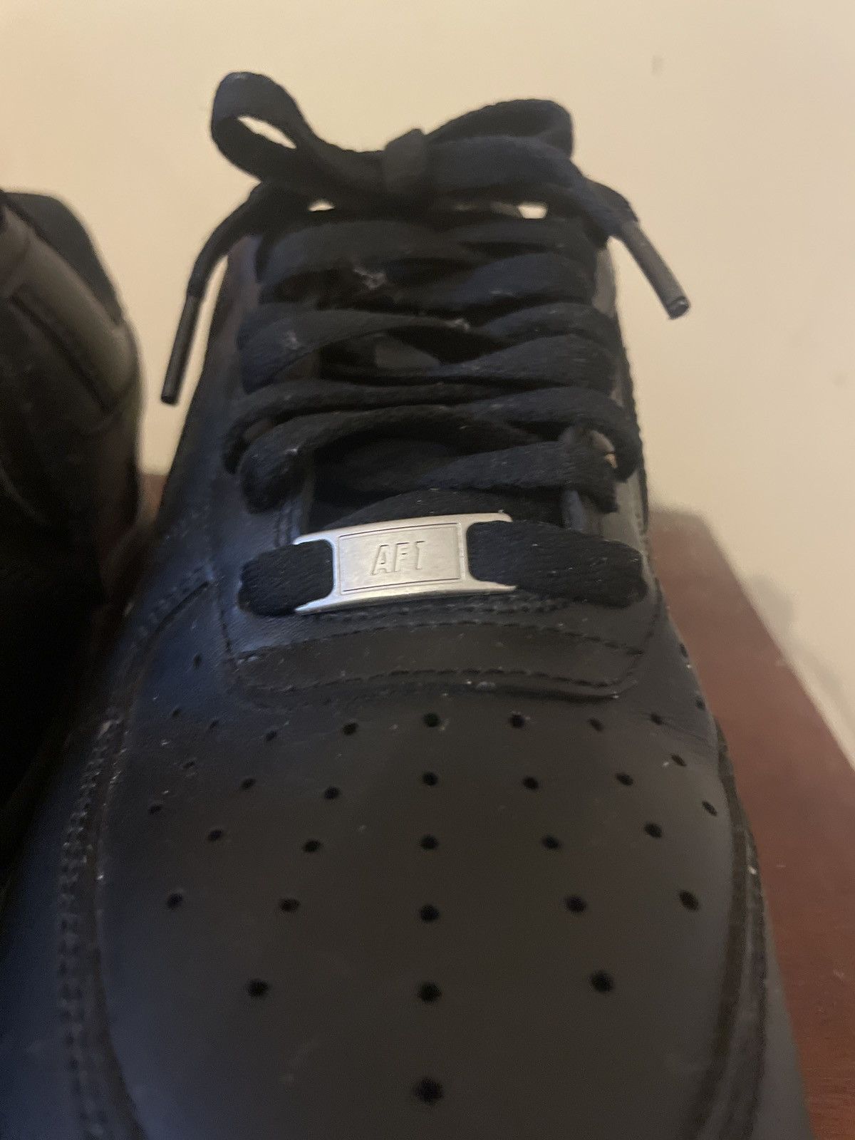 Nike Black Nike airforce 1s Size US 8 / EU 41 - 4 Thumbnail