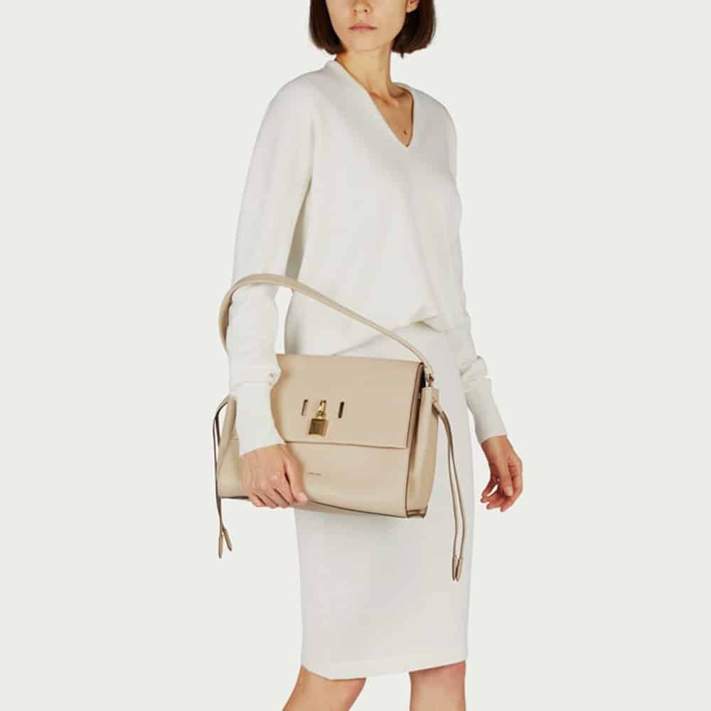Tom Ford o1loc1c0724 Size: OS / Padlock Shoulder Bag in Beige Size ONE SIZE - 3 Thumbnail