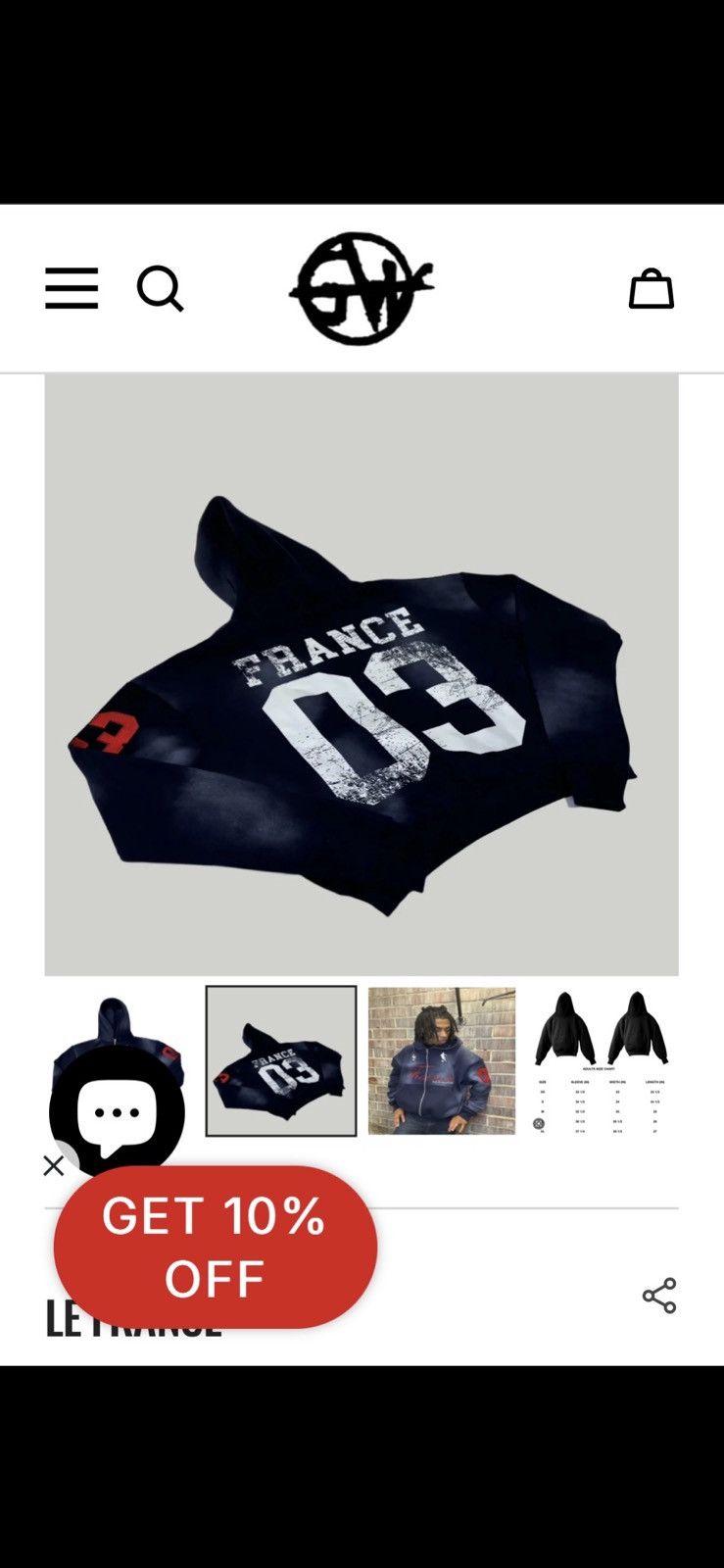 Other Le France Zip Hoodie Size US M / EU 48-50 / 2 - 3 Thumbnail