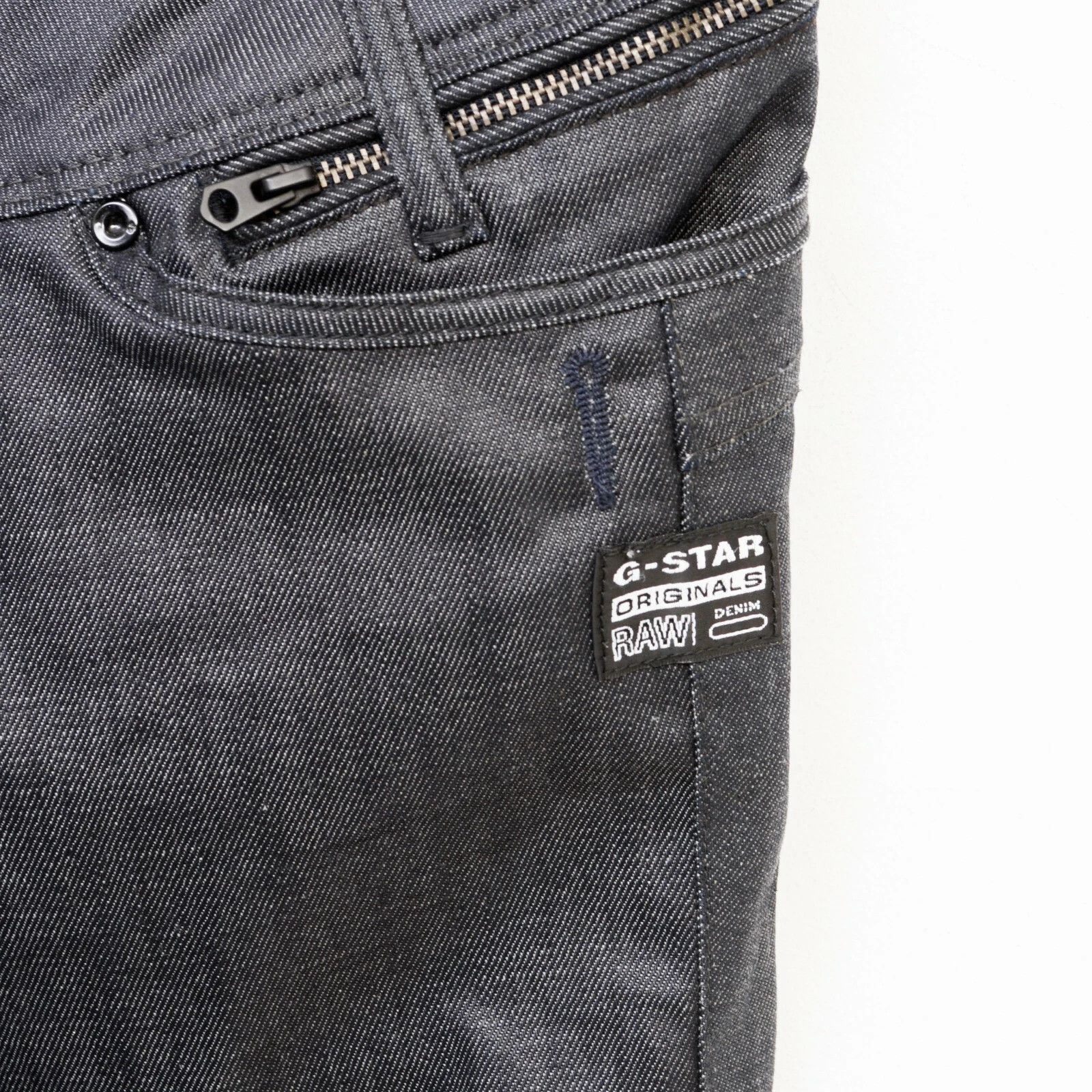 G-Star Raw Berlin Straight Women Jeans W26 L32 Trousers Zip Stretch Size 26" / US 2 / IT 38 - 6 Thumbnail
