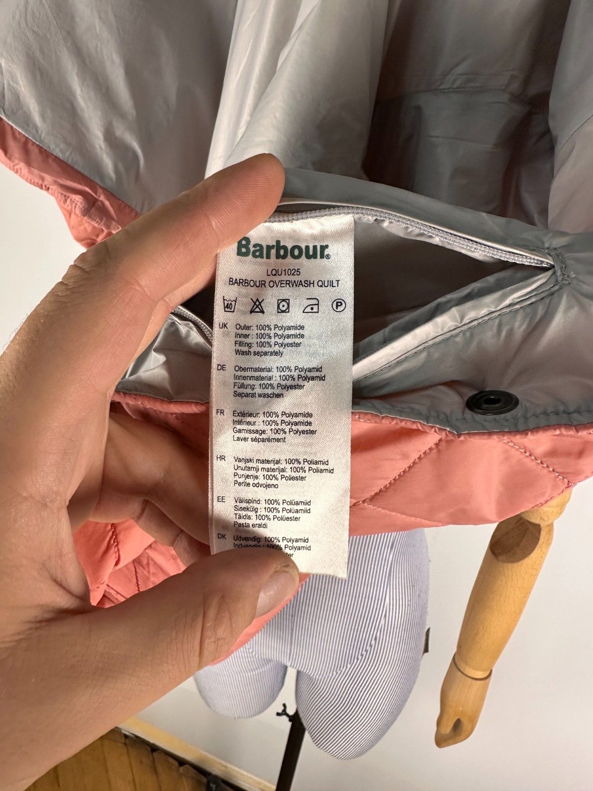 Barbour Barbour Overwash Quilt Jacket Pink Size EUR42 US12 Size XL / US 12-14 / IT 48-50 - 10 Thumbnail