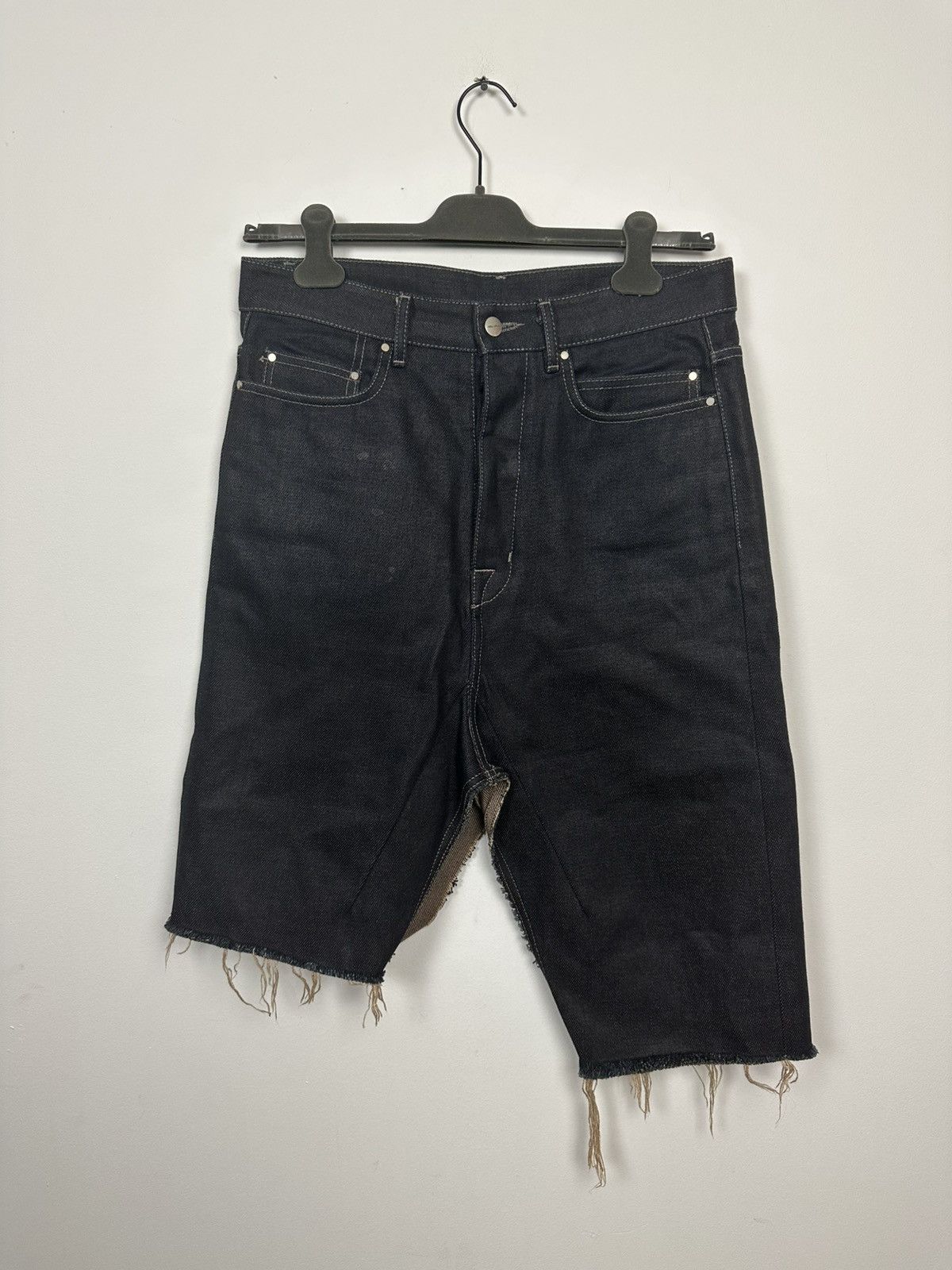 Rick Owens FW18 ‘SISYPHUS’ Raw Denim Sisyskirt Size US 31 - 1 Thumbnail
