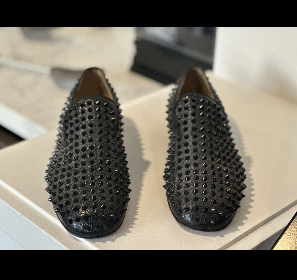 Christian Louboutin Christian Louboutin ROLLERBOY SPIKES FLAT Calf Loafers 44.5 Size US 11.5 / EU 44-45 - 6 Thumbnail