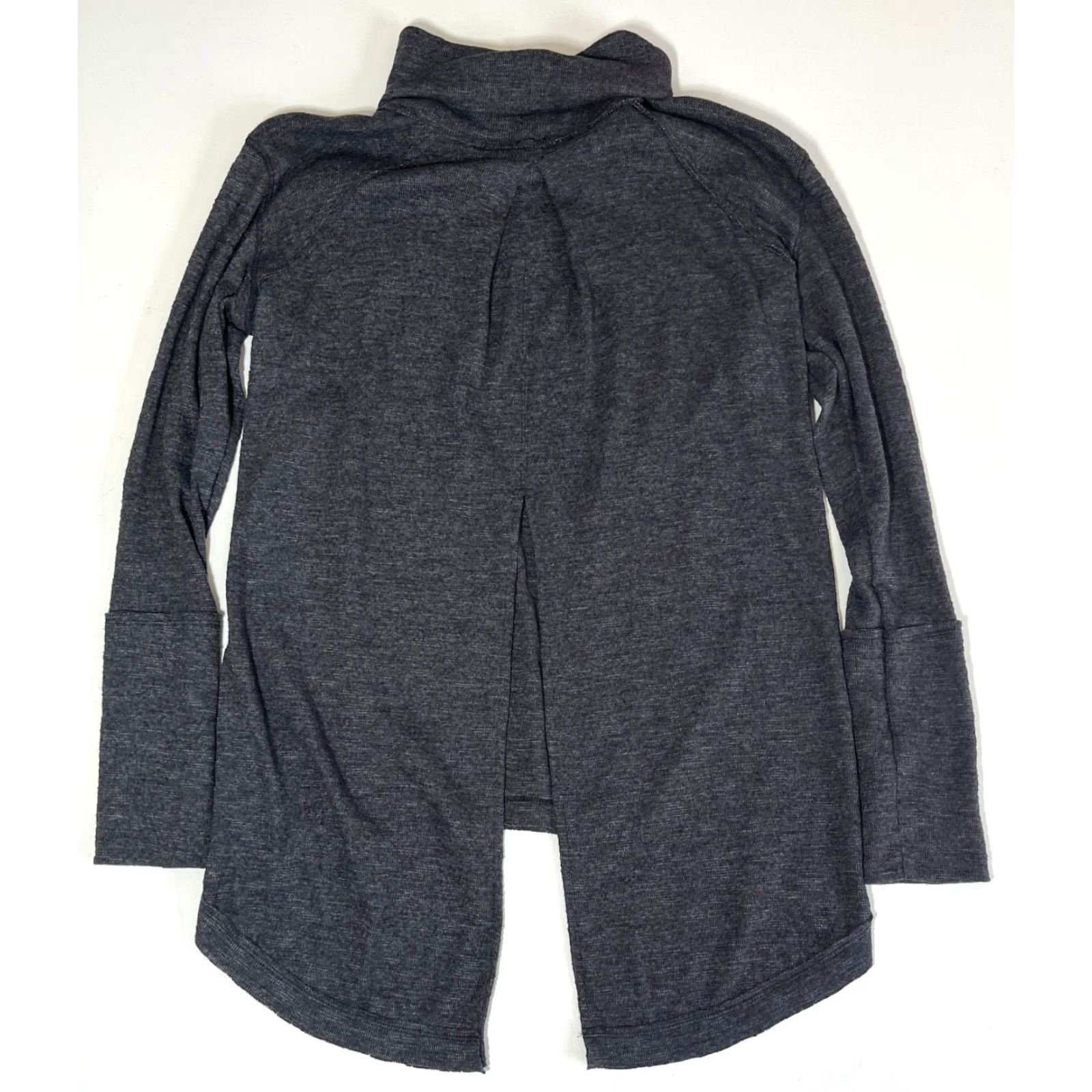 Free People NWT Free People We The Free Turtleneck Top Split Back Sz M Shirt Womens Black 90s Bohemian Glass City Size M / US 6-8 / IT 42-44 - 6 Thumbnail