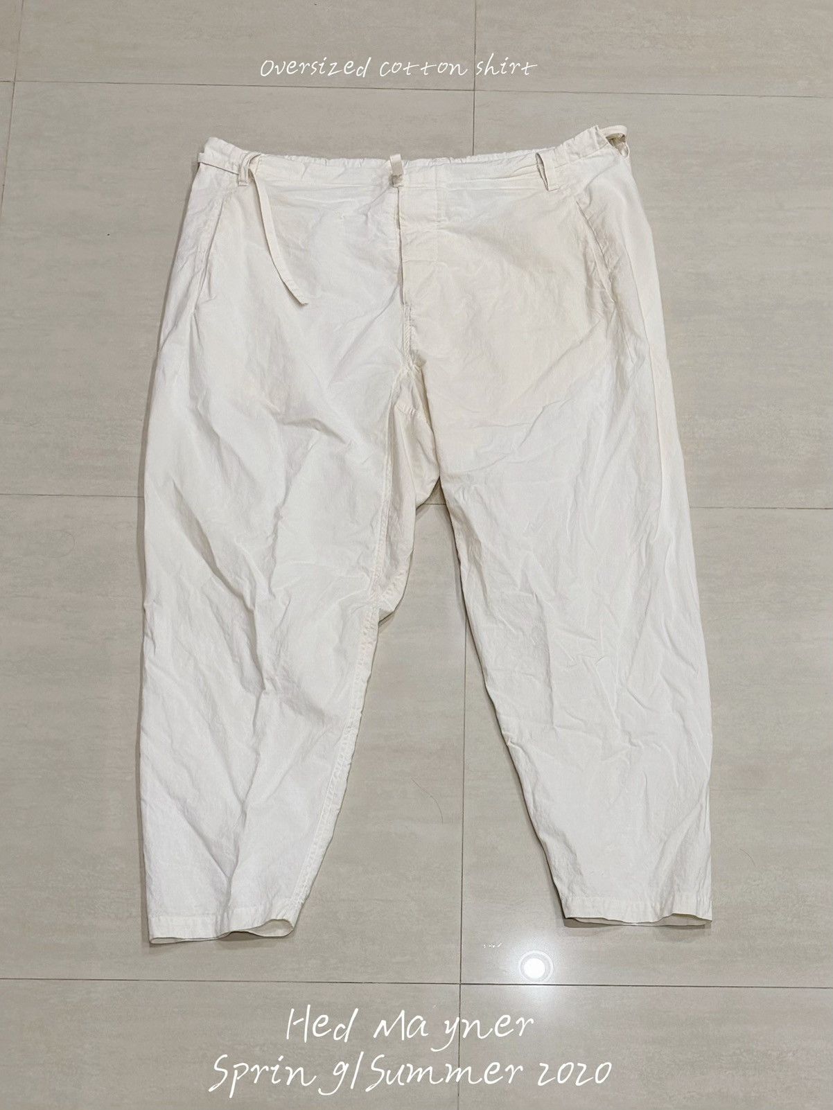 Hed Mayner Hed Mayner SS20 cotton trousers Size US 30 / EU 46 - 2 Thumbnail