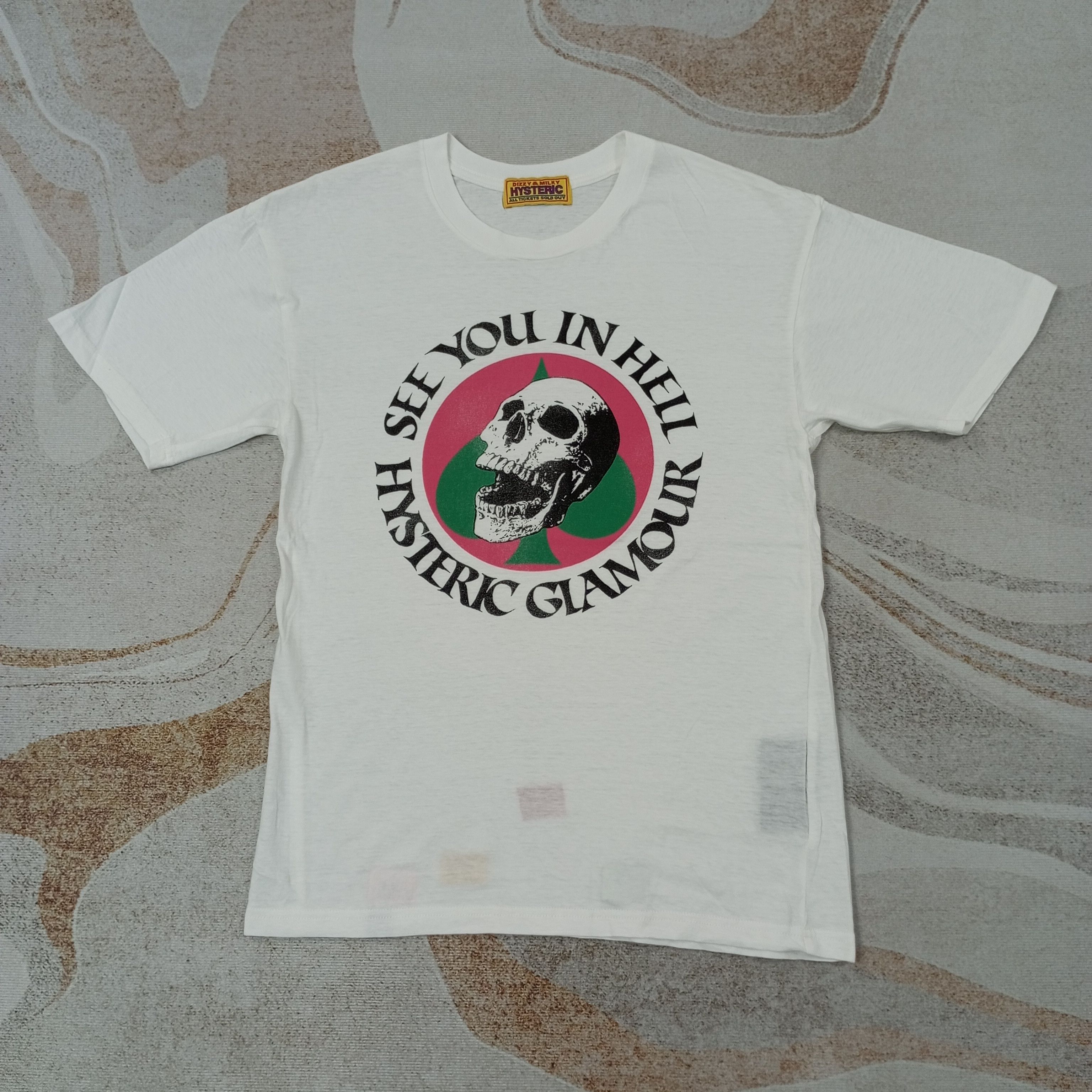 Hysteric Glamour Hysteric Glamour See You In Hell Tshirt c239n32 Size US S / EU 44-46 / 1 - 1 Thumbnail