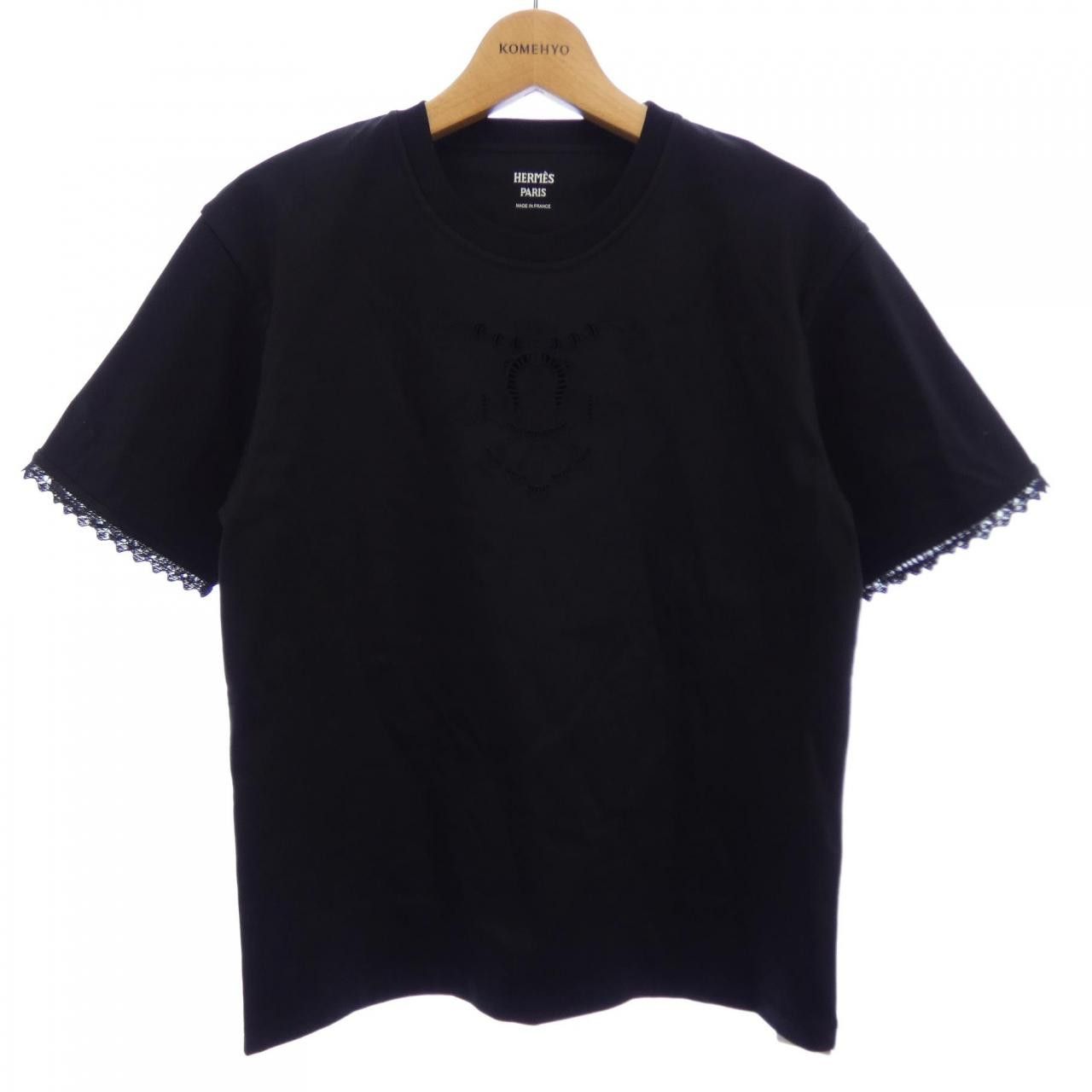 Hermes Hermes Hermes Parfroy T Shirt Textile T-Shirts 5H4625DC DUTY FREE for USA Size ONE SIZE - 1 Thumbnail