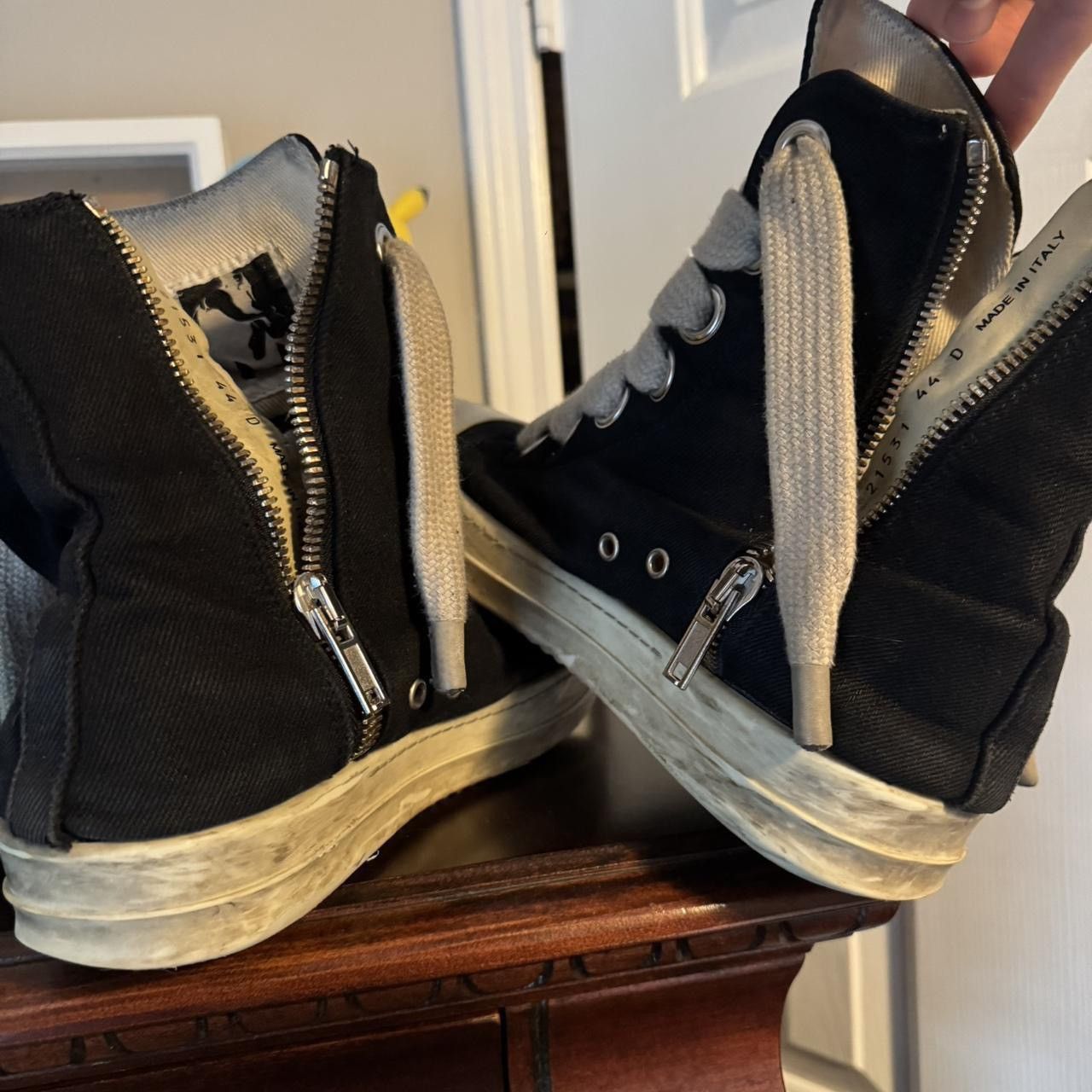 Rick Owens Drkshdw Rick Owens DRKSHDW Jumbo Lace Ramones Size US 11 / EU 44 - 4 Thumbnail